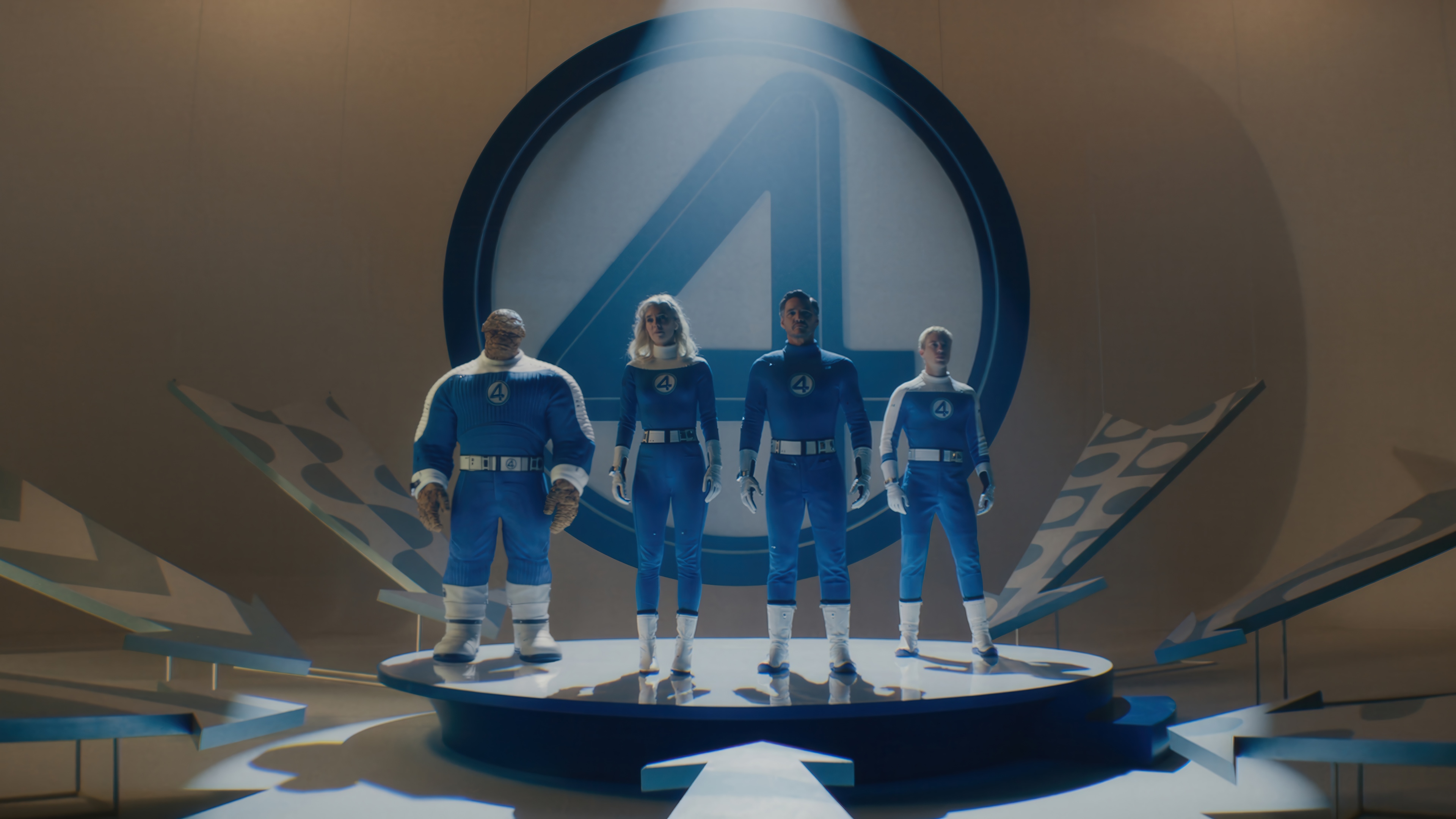 The Fantastic Four in their blue suits HD Wallpaper