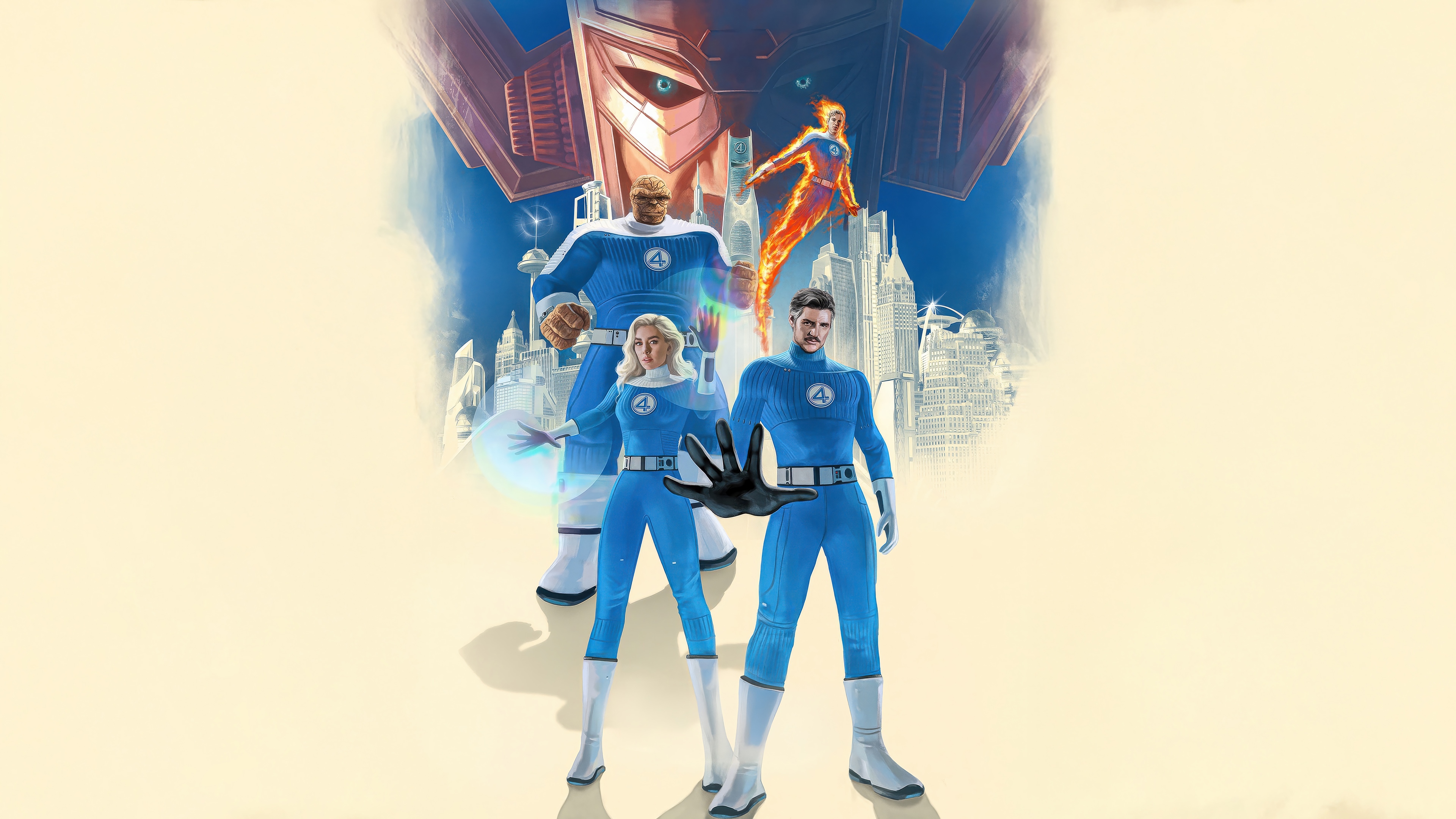 The Fantastic Four and Galactus HD Wallpaper