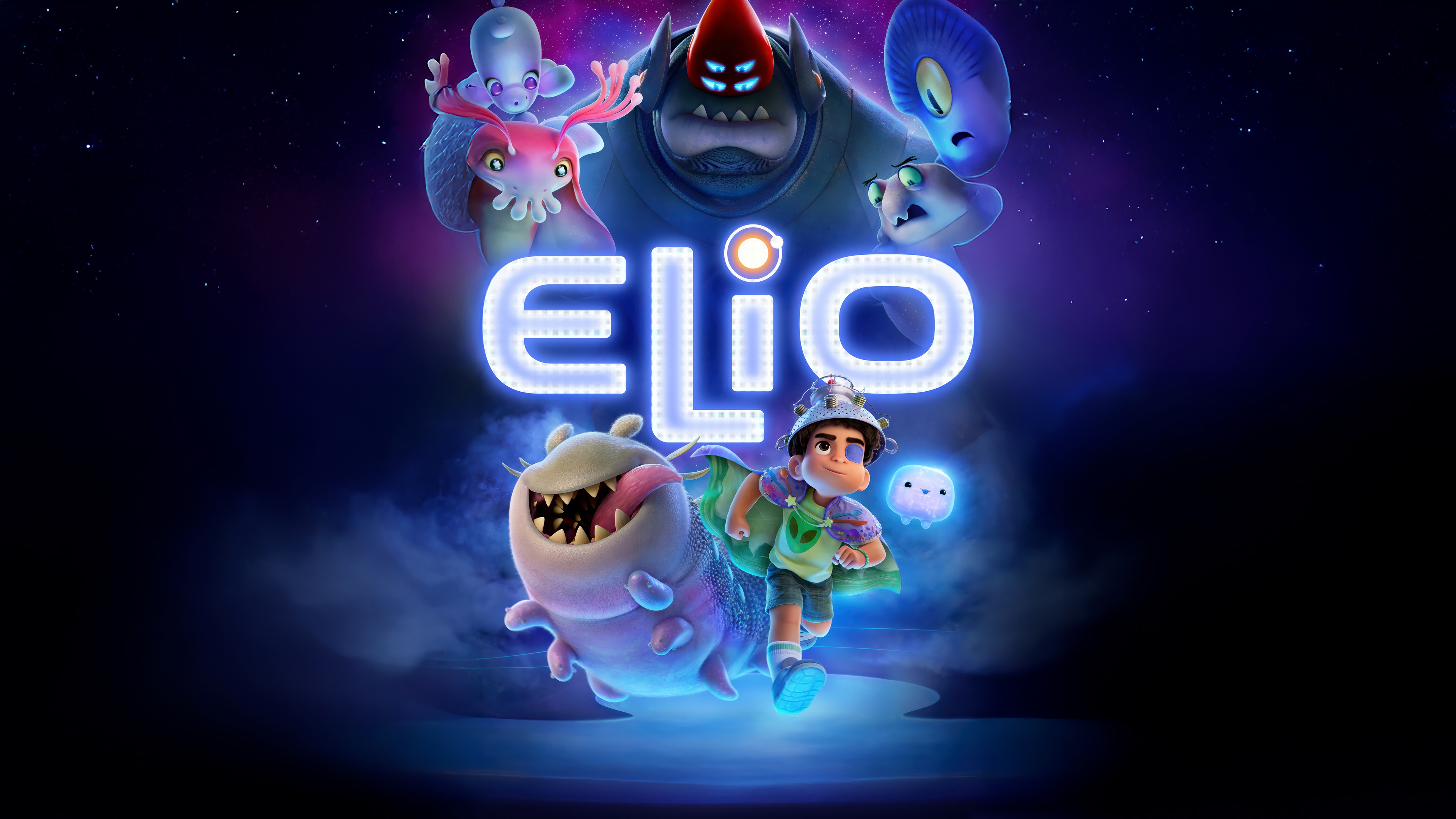 Elio Movie Poster with Characters HD Wallpaper