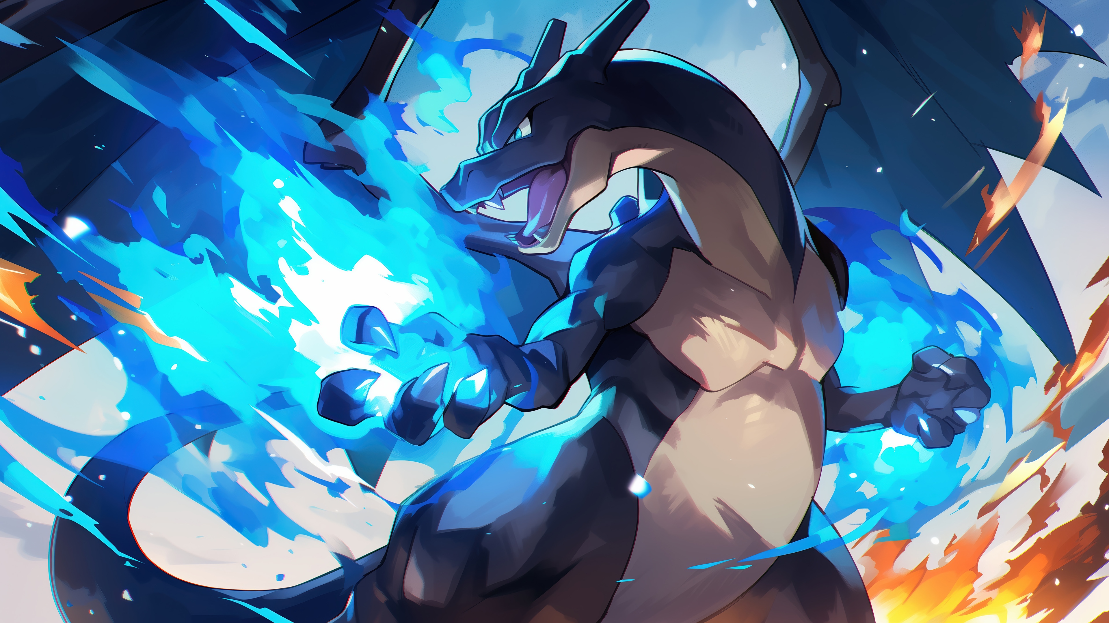 Mega Charizard X 4K HD Wallpaper
