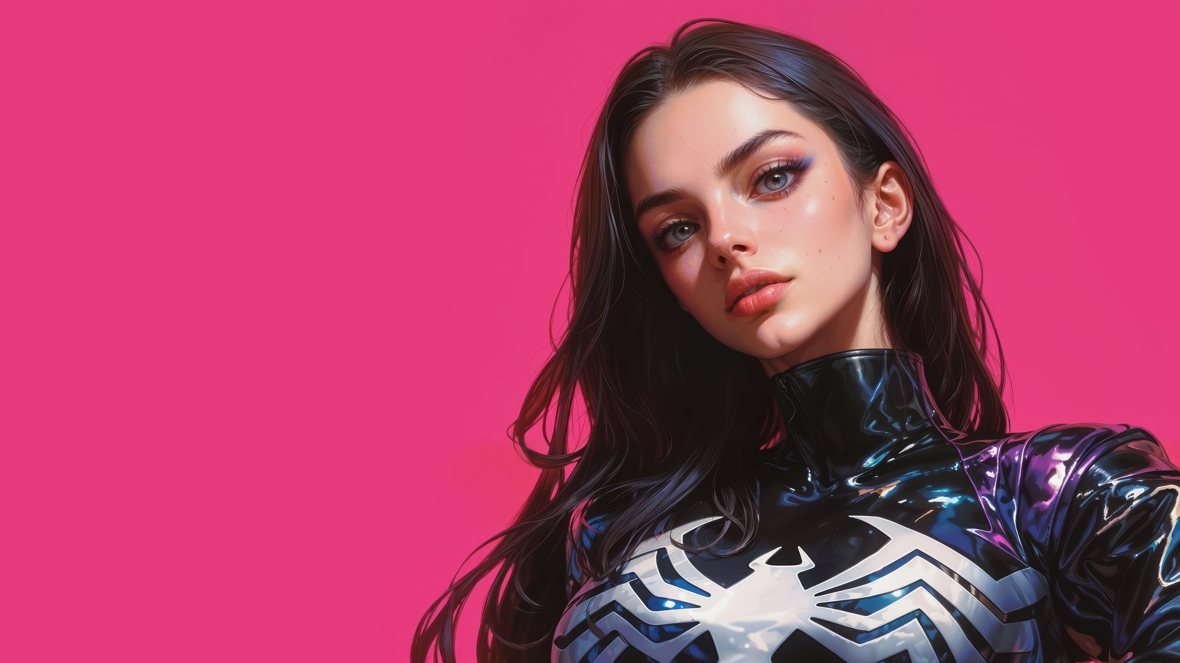 Venom Symbiote Girl 4K HD Wallpaper