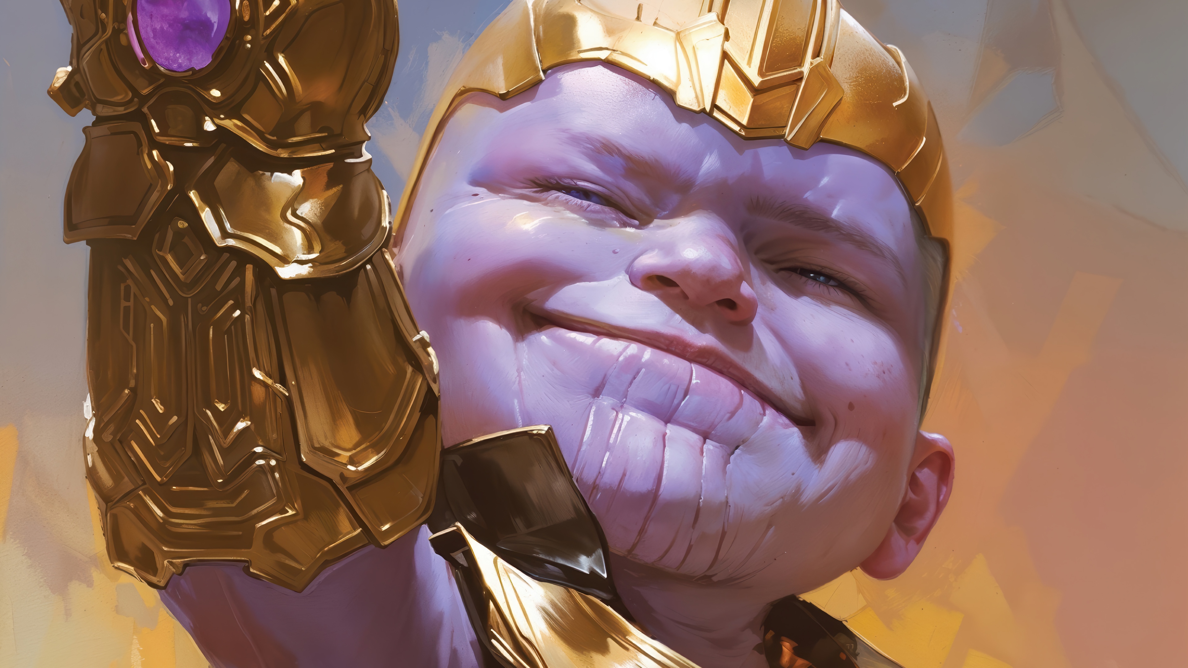 Thanos with Infinity Gauntlet 4K HD Wallpaper