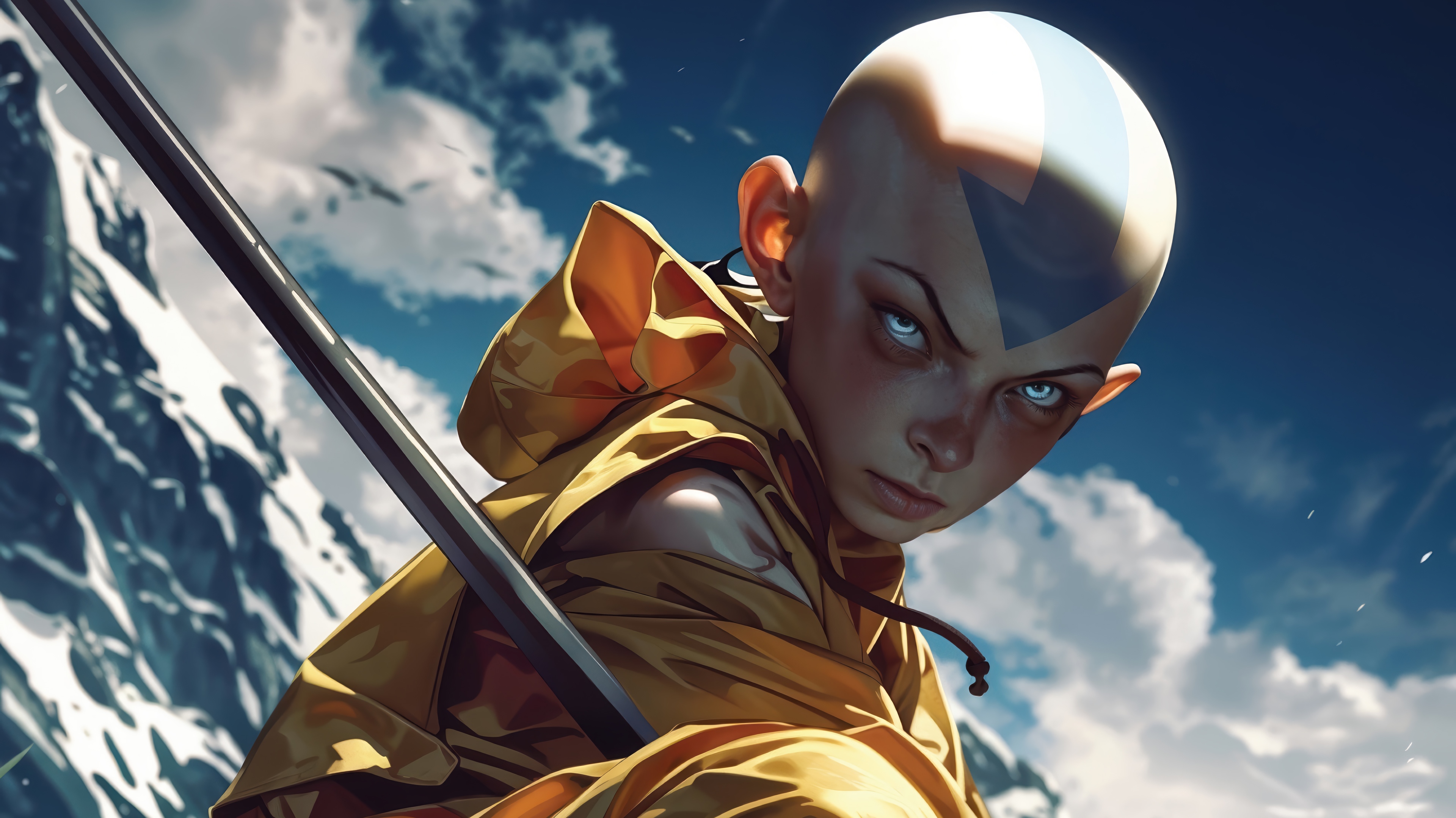 Aang from Avatar: The Last Airbender in 4K HD Wallpaper