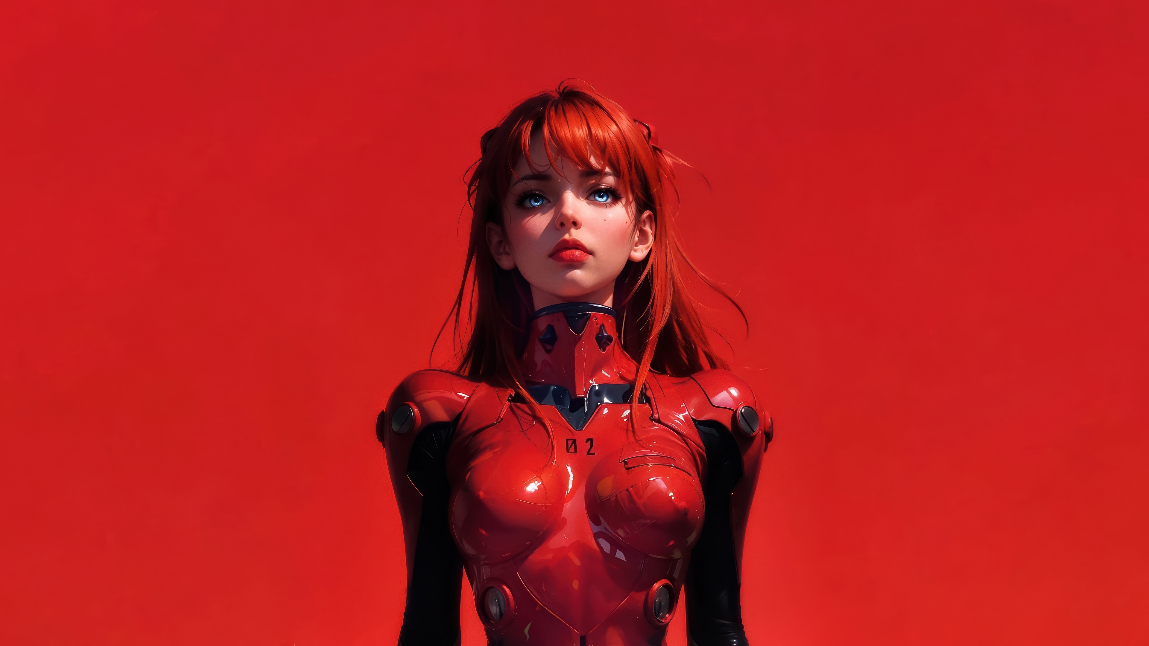 Asuka Langley Soryu in Neon Genesis Evangelion 4K HD Wallpaper