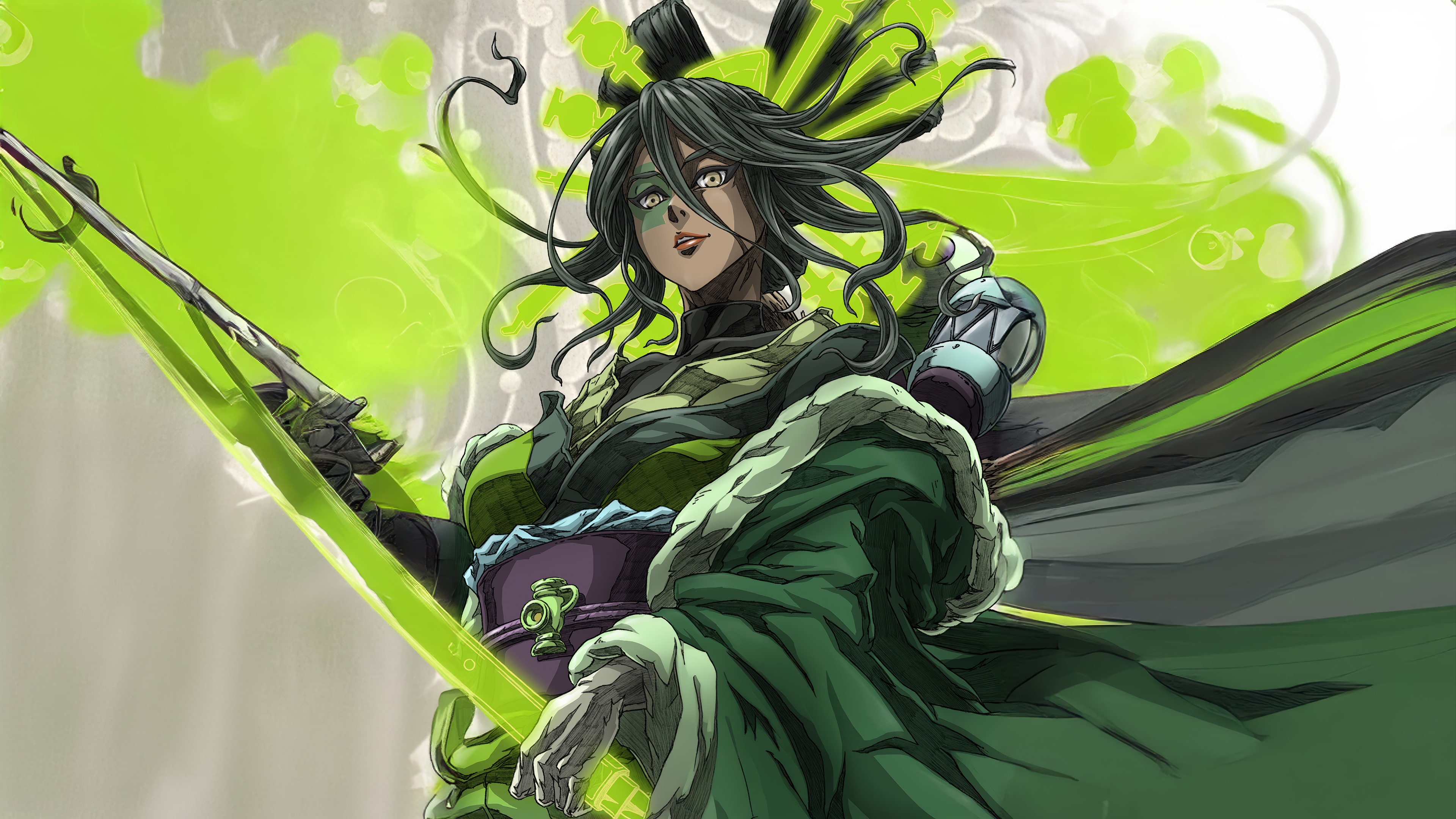 Green Lantern in Batman Ninja vs. Yakuza League 4K HD Wallpaper