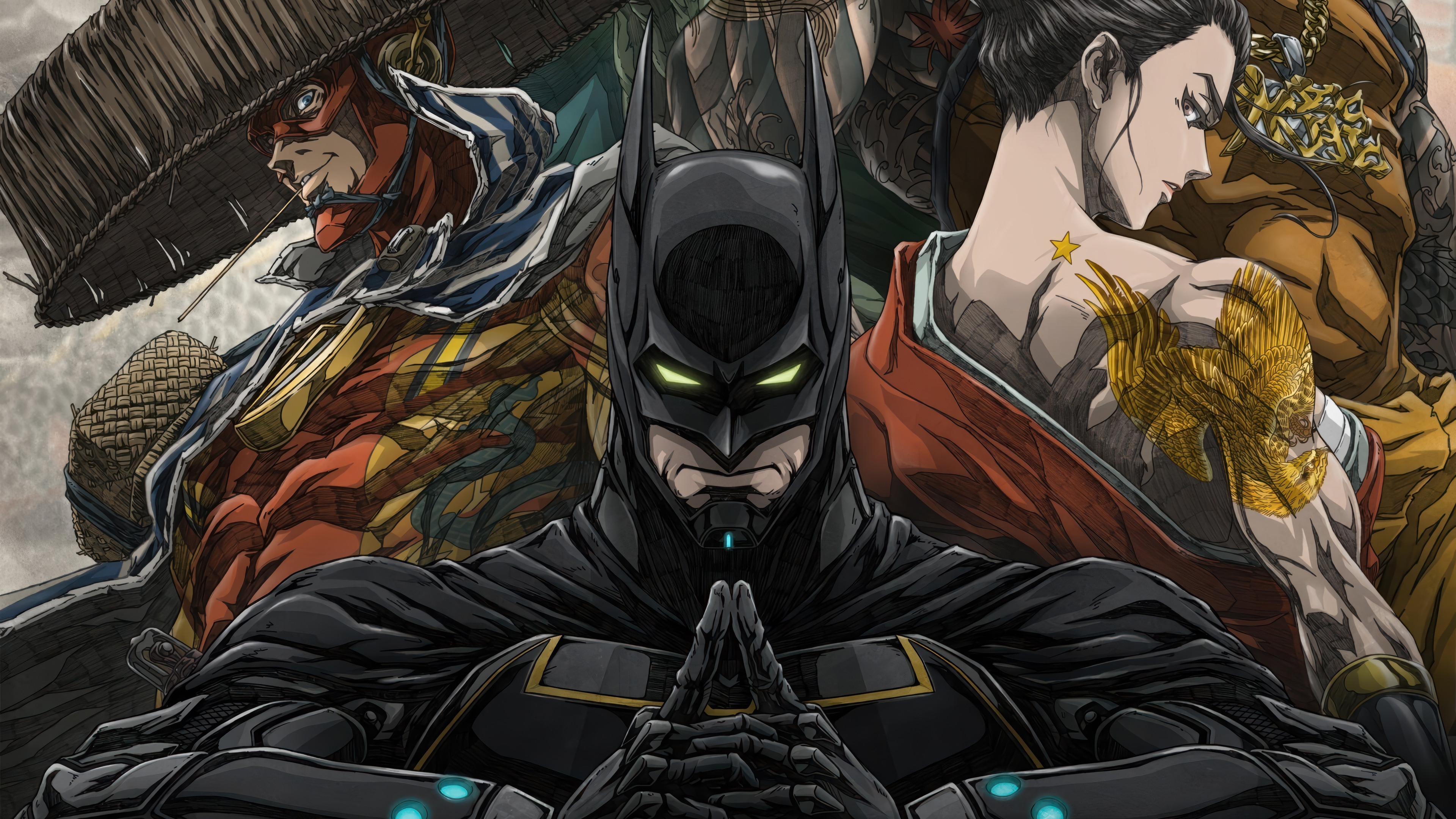 Batman Ninja vs. Yakuza League 4K HD Wallpaper