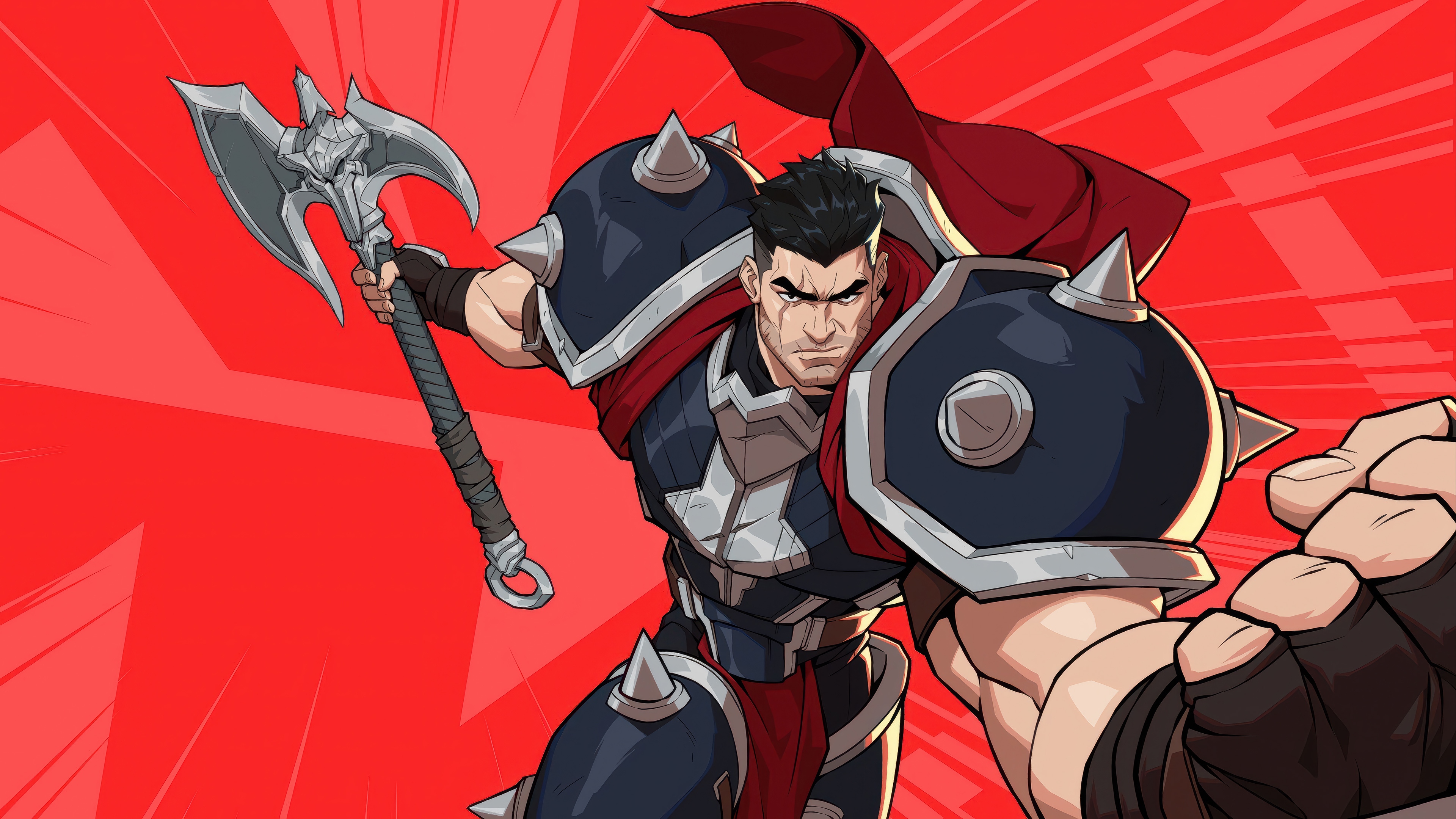 Darius from League of Legends with an Axe HD Wallpaper