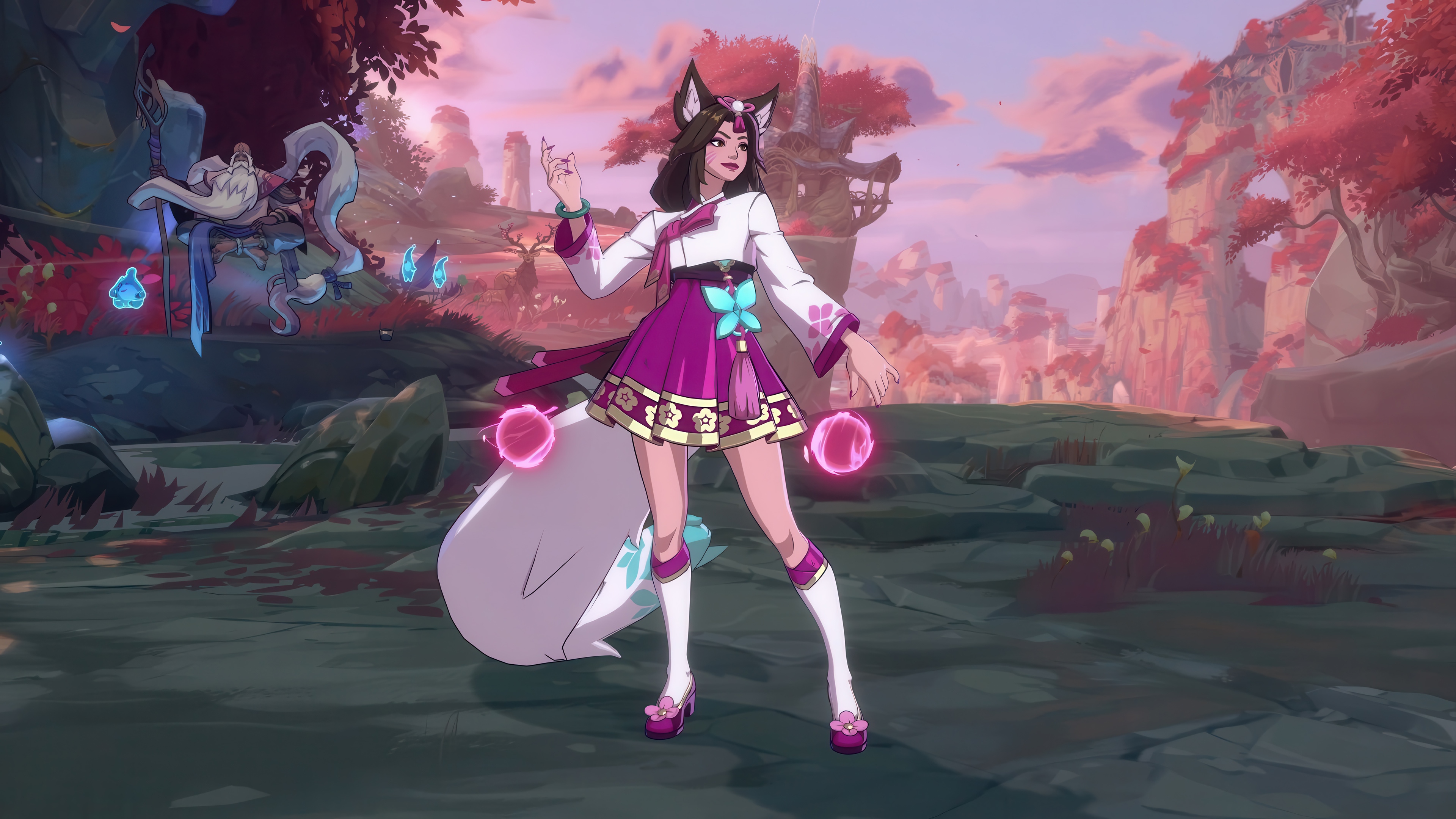 Ahri from League of Legends in 4K HD Wallpaper
