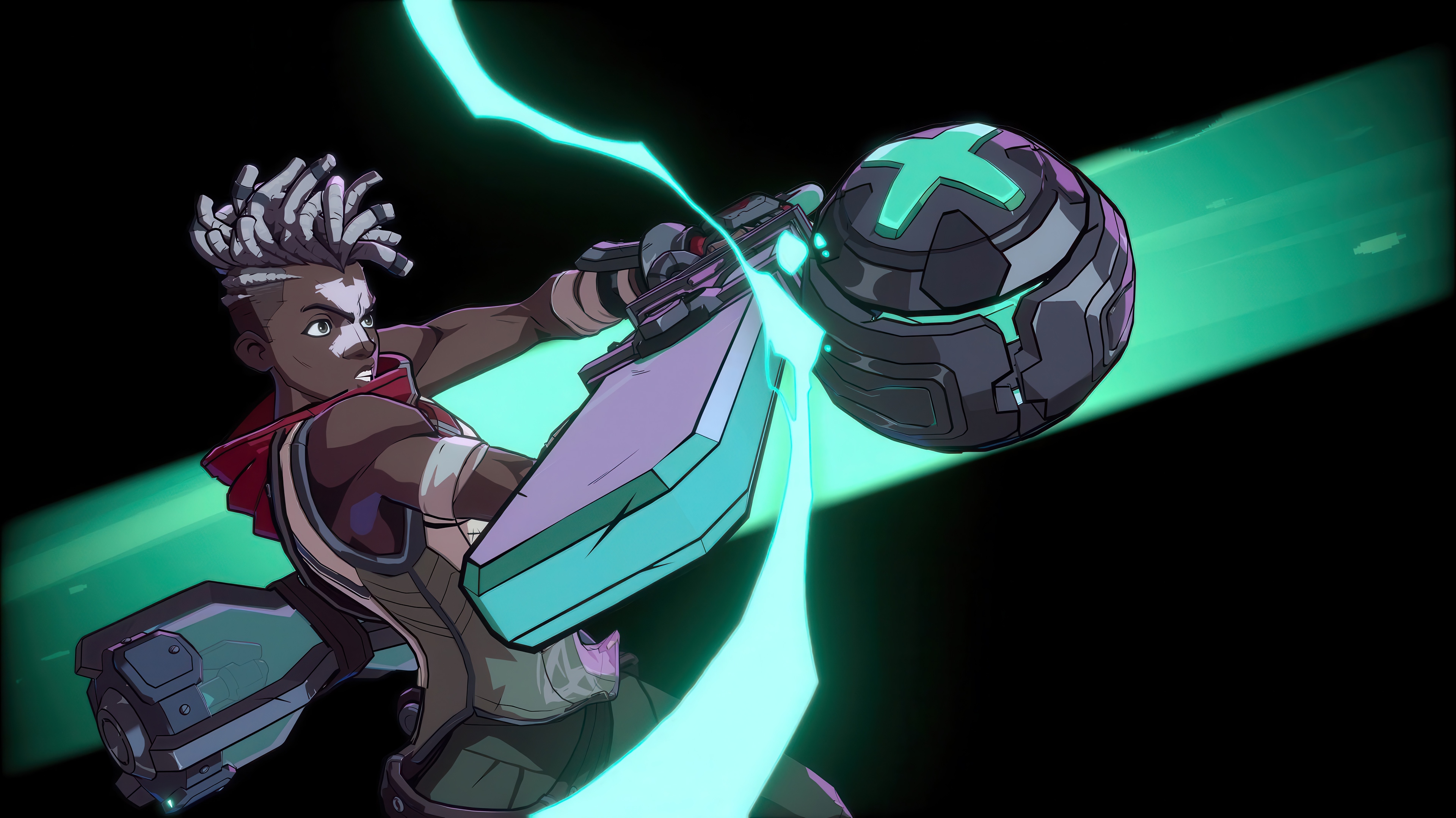 Ekko from 2XKO with a glowing orb HD Wallpaper