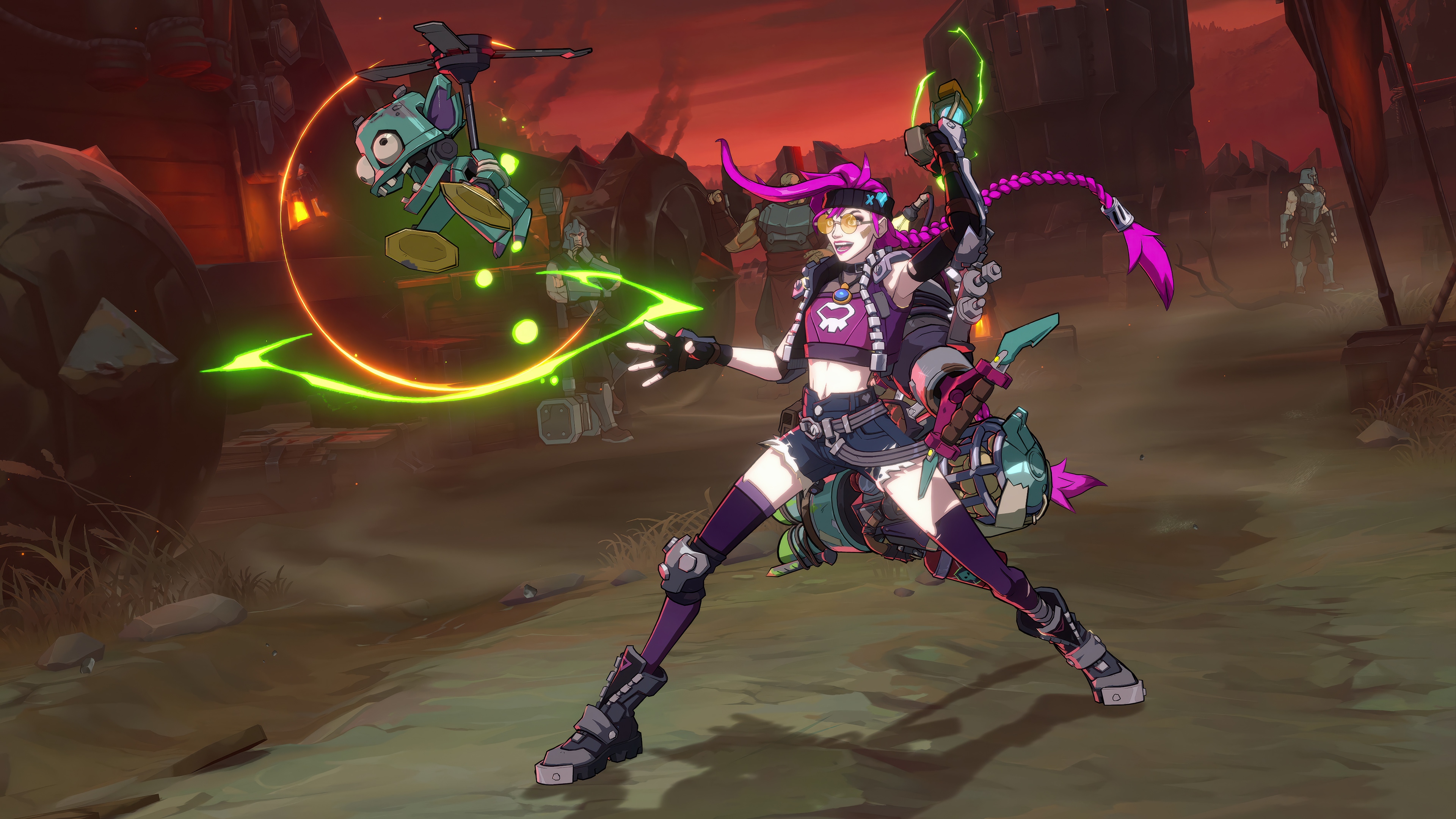Jinx from League of Legends in 4K HD Wallpaper