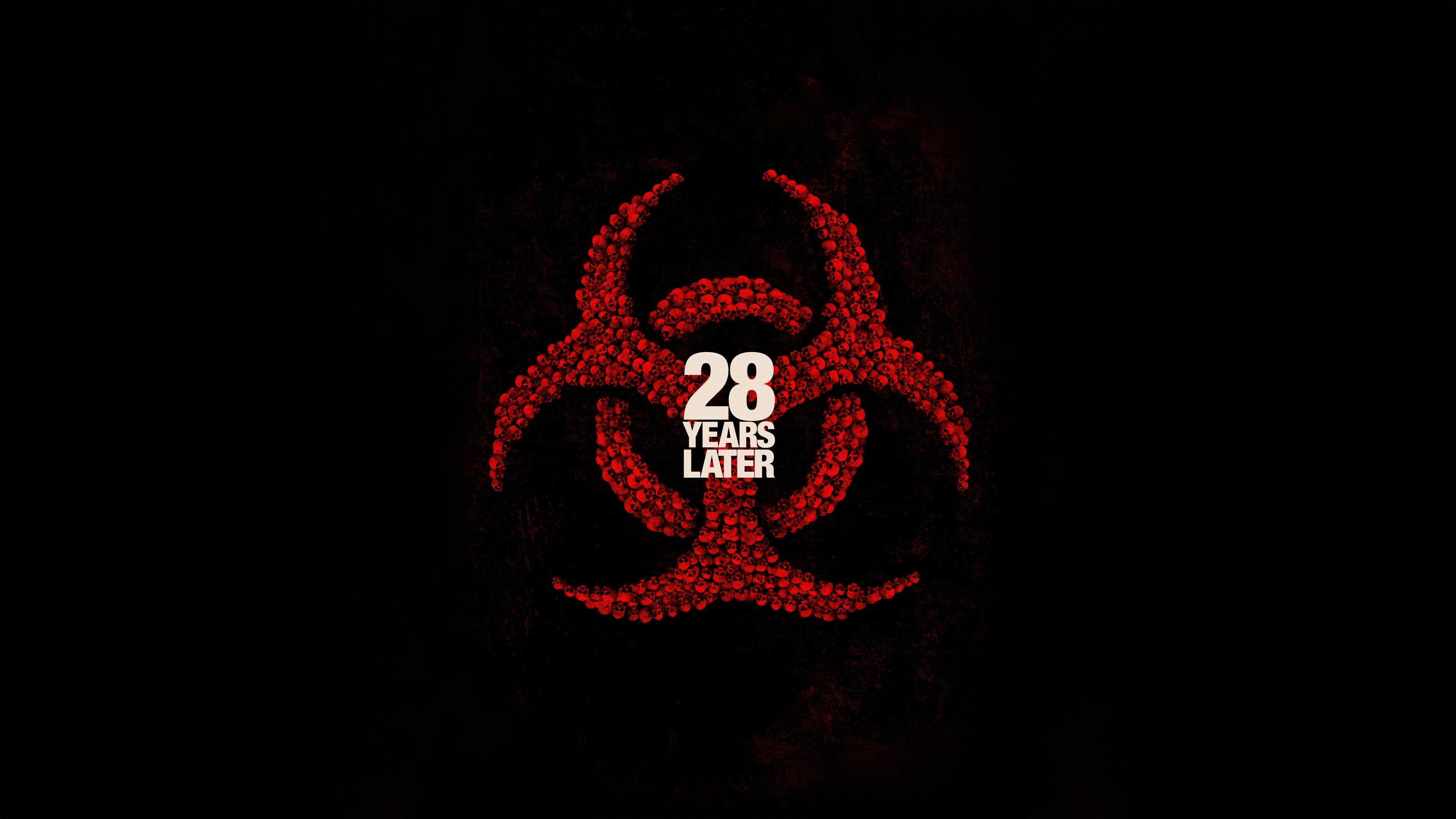 28 Years Later Biohazard Symbol 4K HD Wallpaper