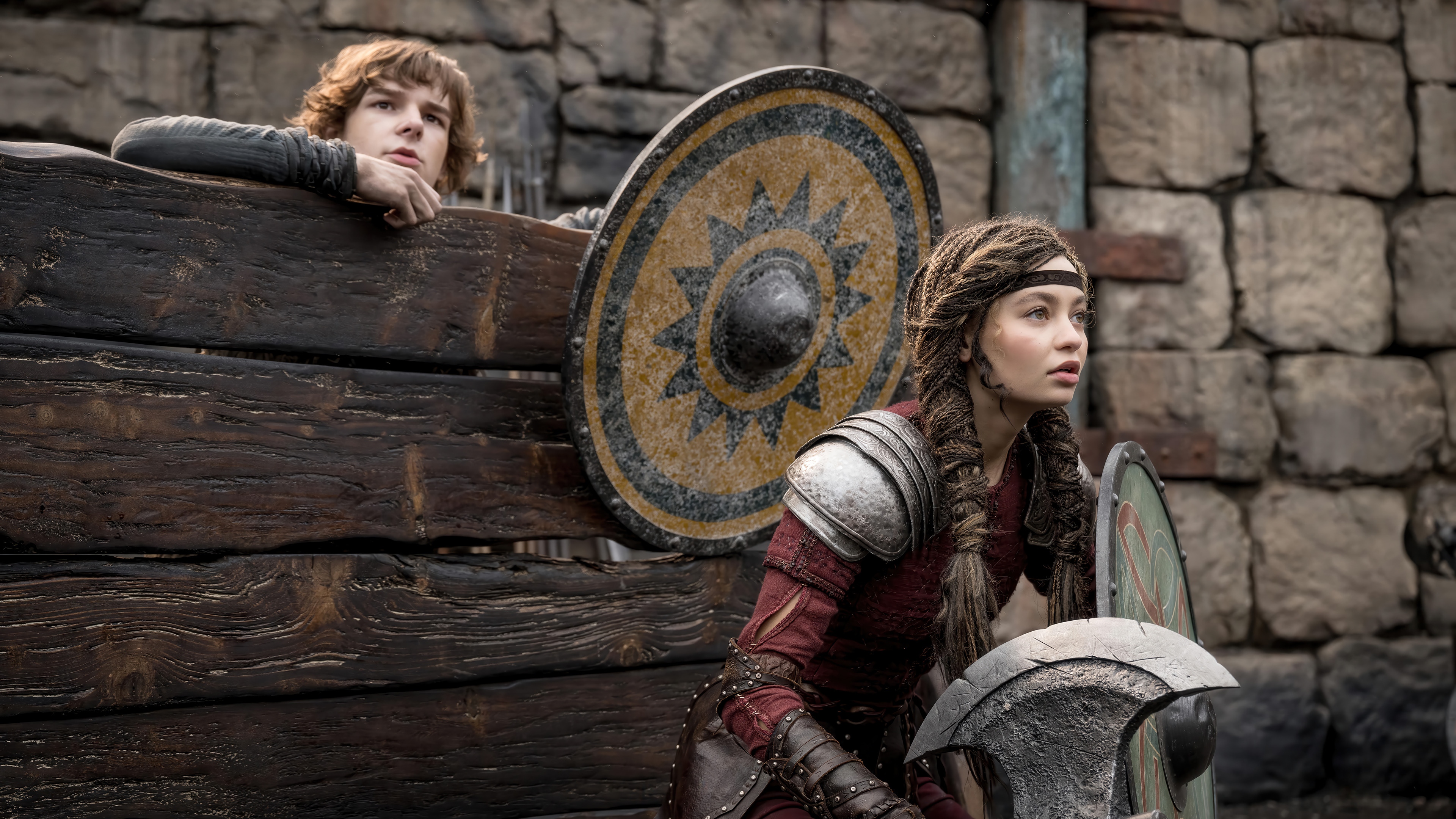 Astrid and Hiccup in How to Train Your Dragon 4K HD Wallpaper