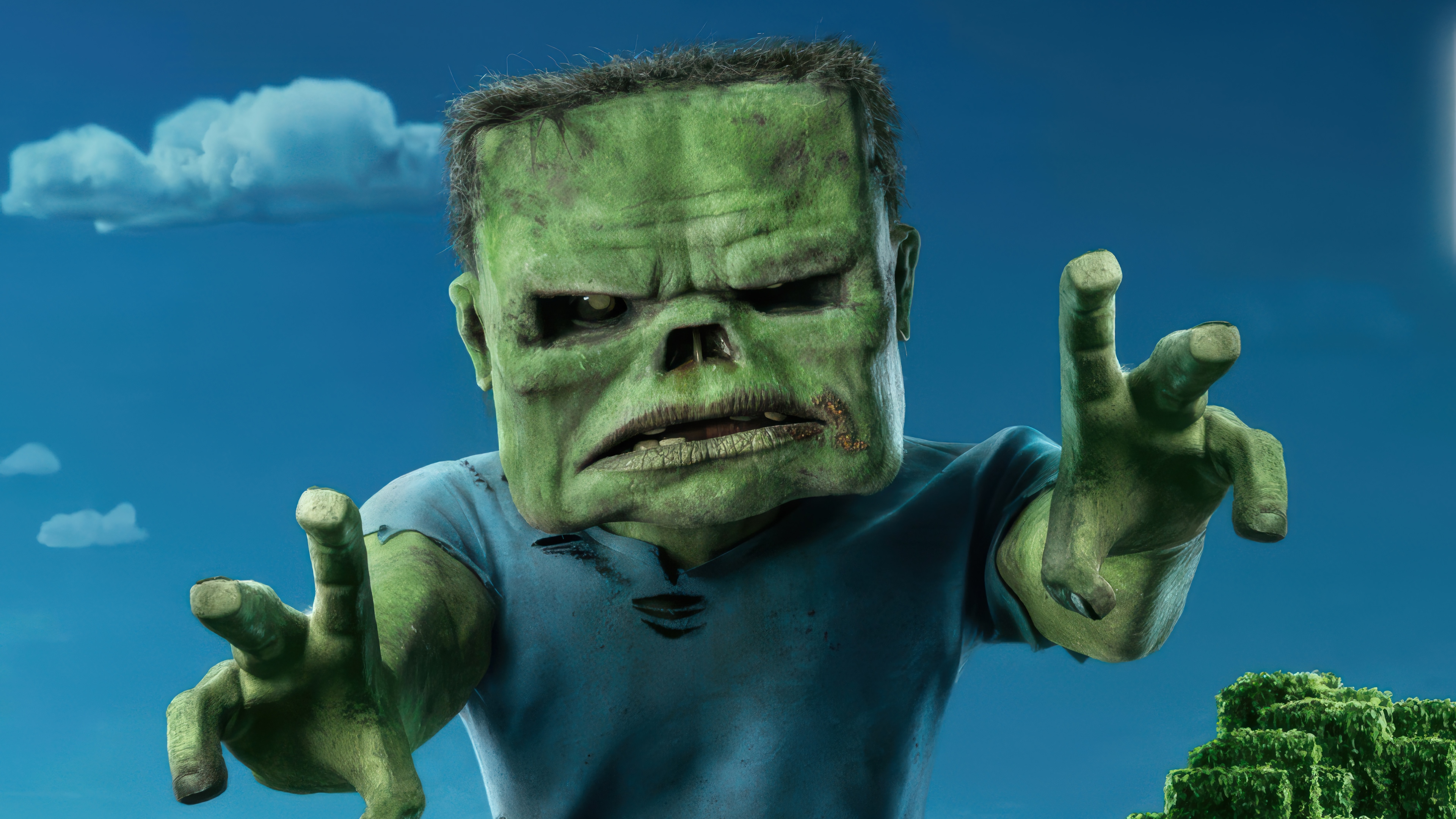 Minecraft Zombie 4K HD Wallpaper