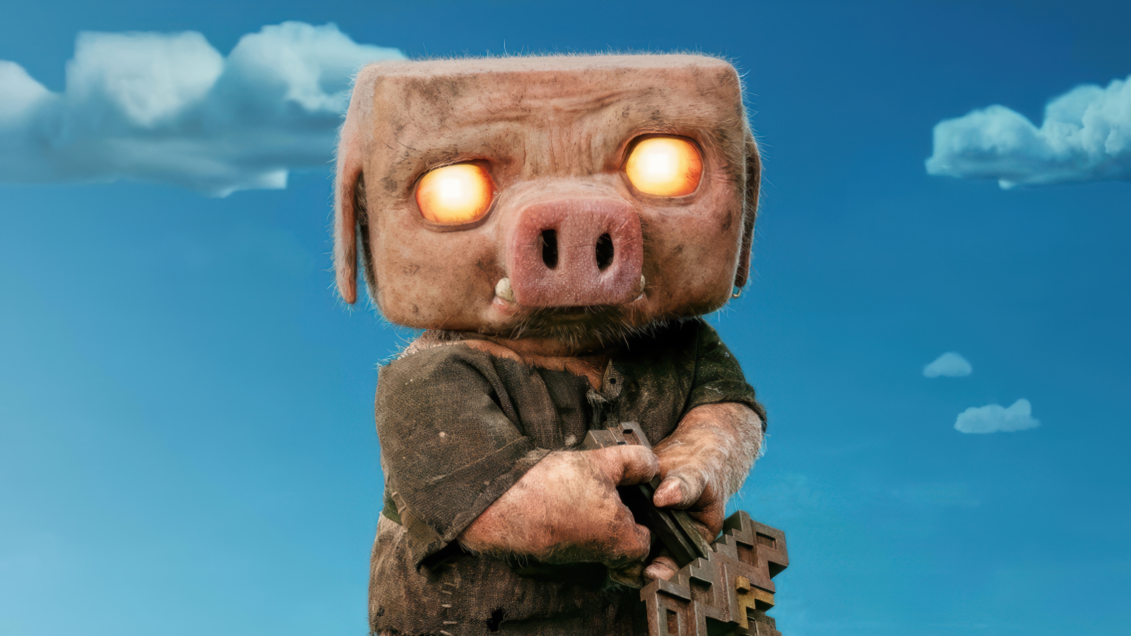 Minecraft Piglin in 4K HD Wallpaper