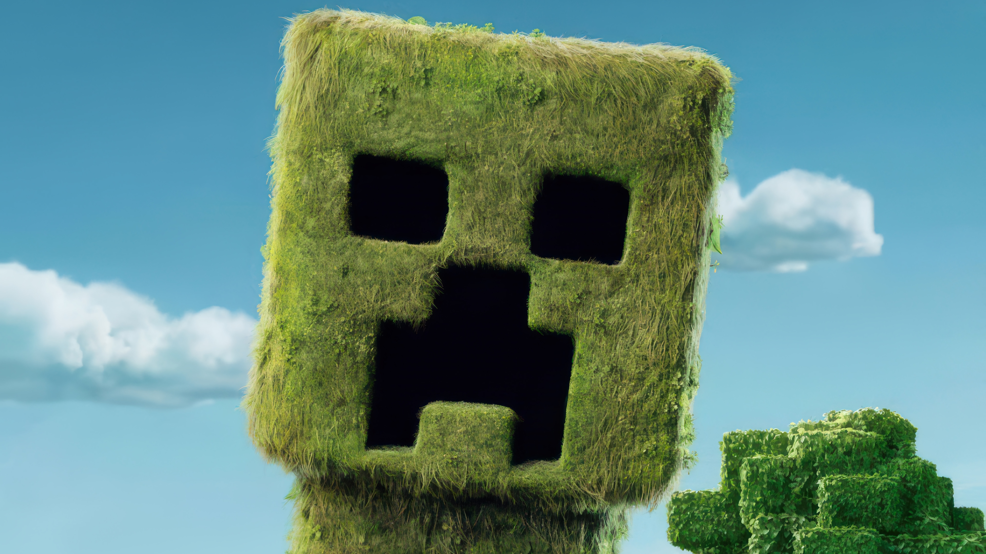 A Minecraft Creeper in 4K HD Wallpaper