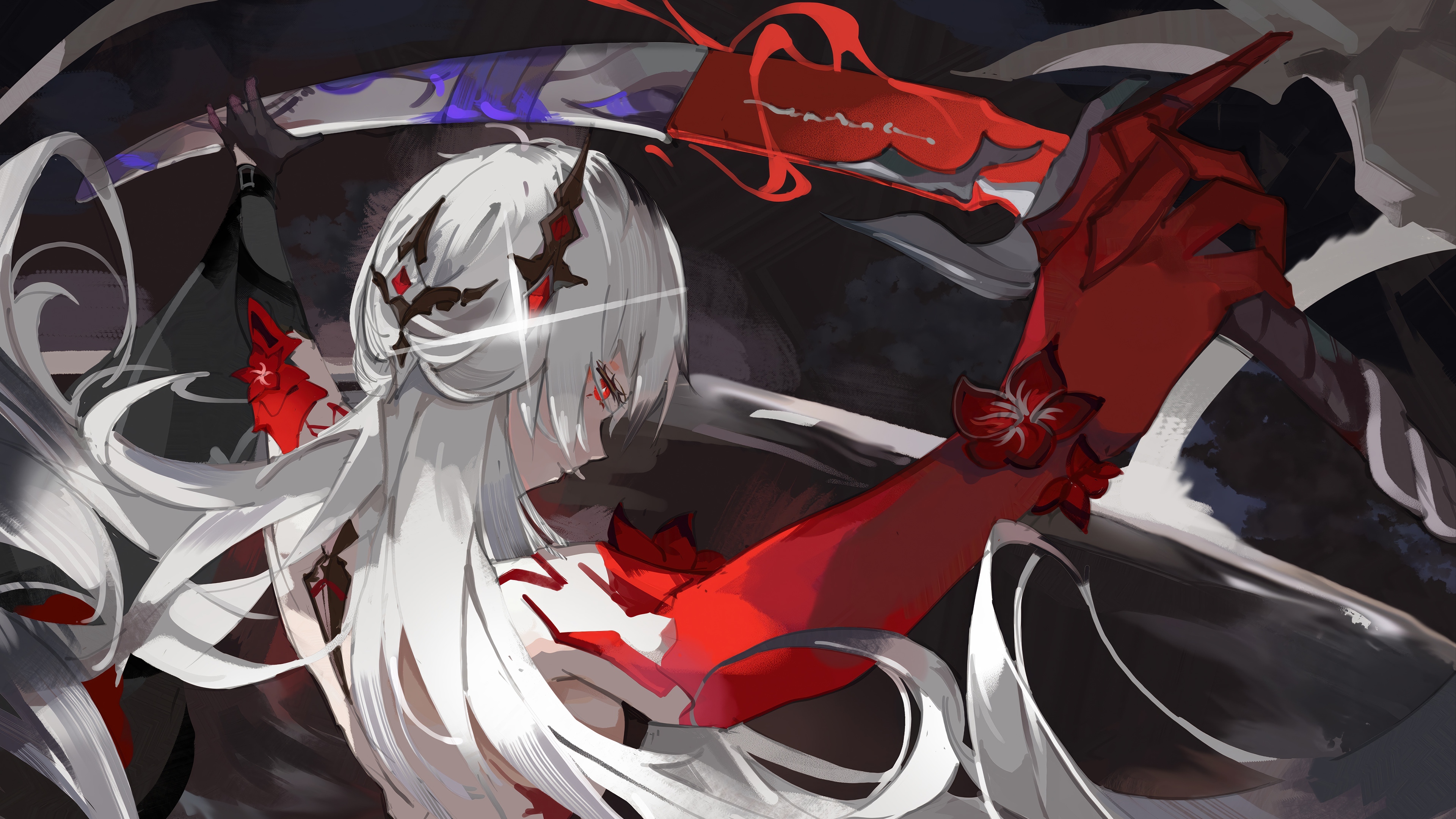 Acheron with Swords in Honkai: Star Rail 4K HD Wallpaper