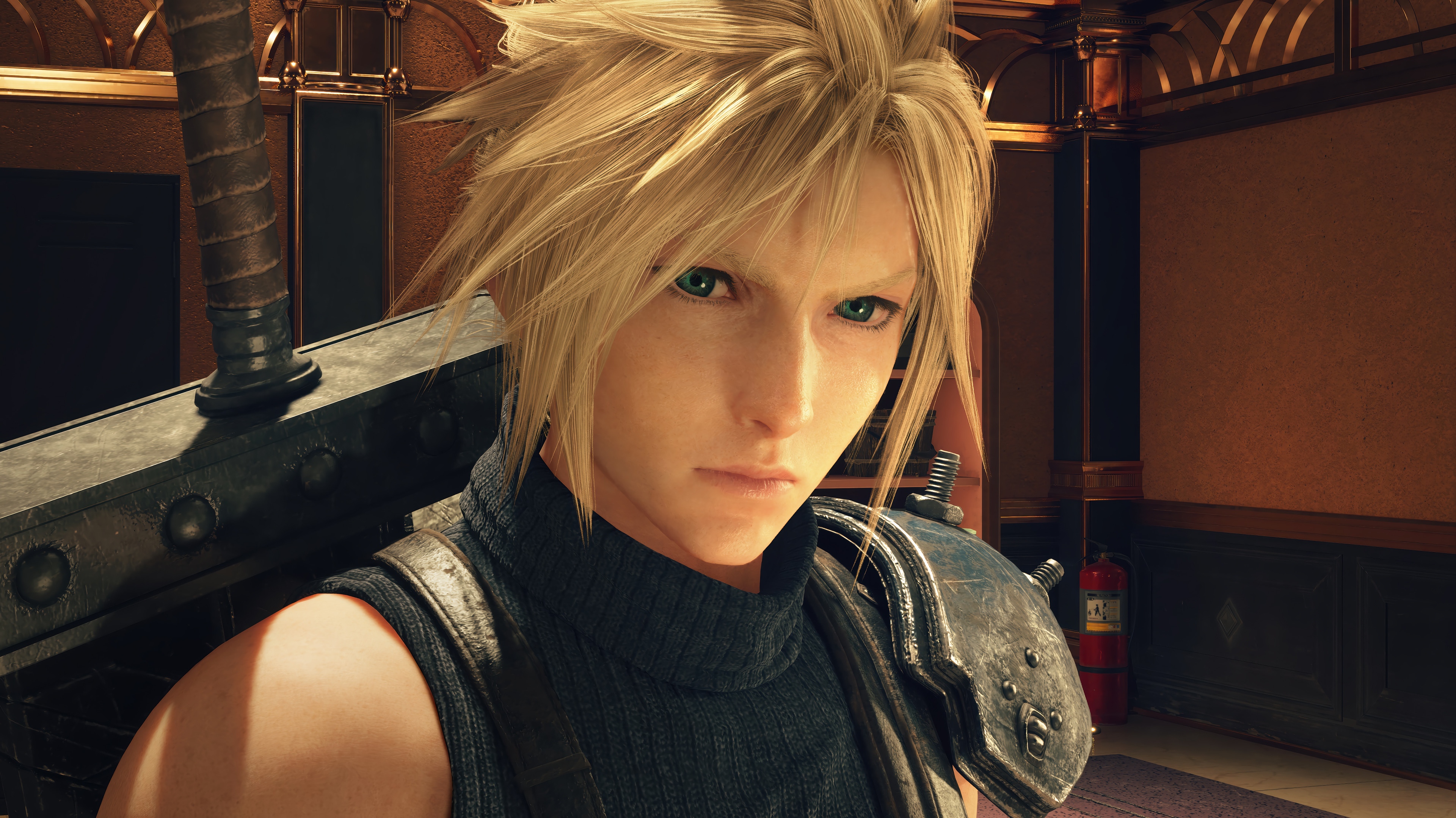 Cloud Strife in Final Fantasy 7 Remake Rebirth 4K HD Wallpaper
