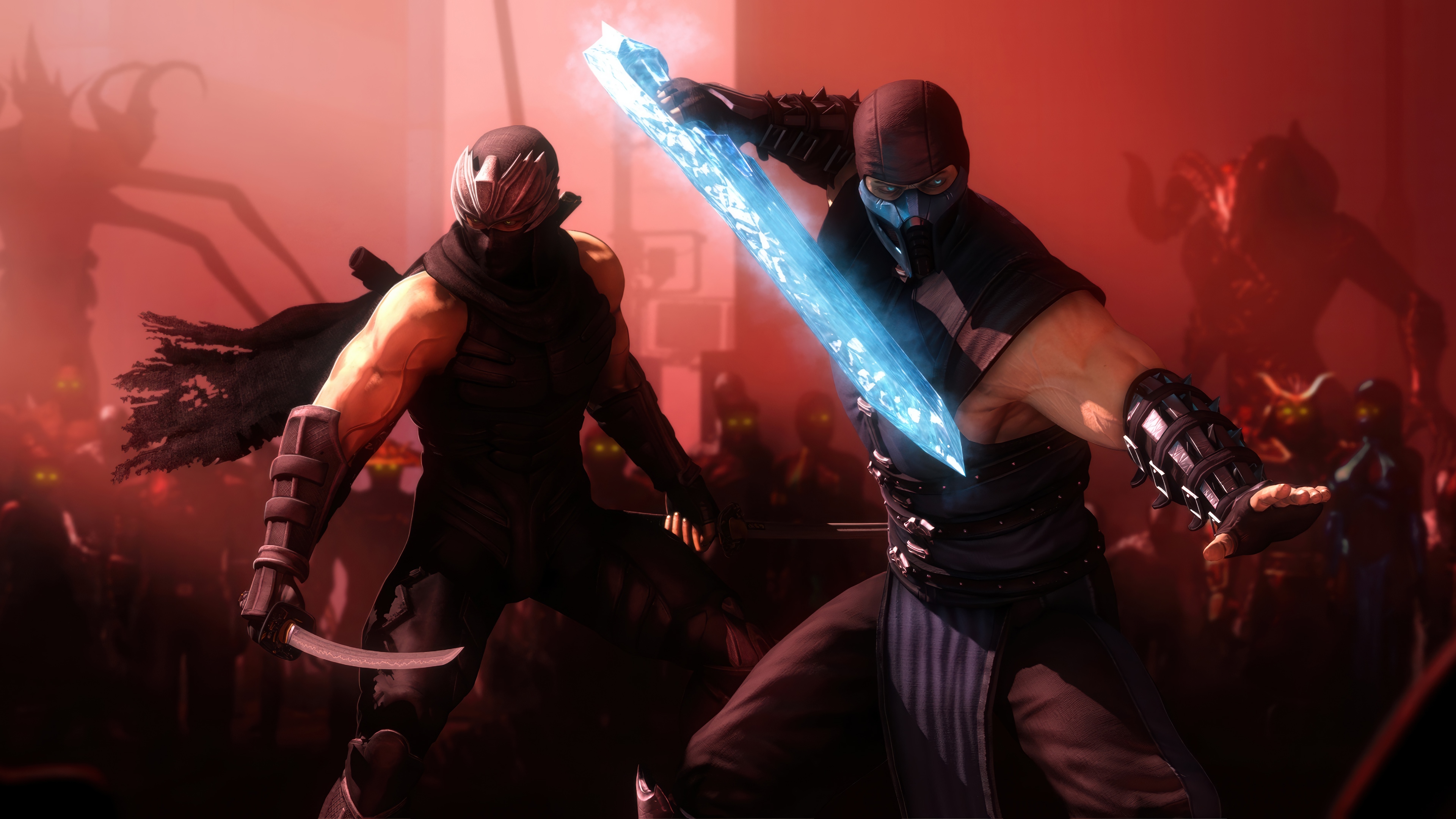 Sub-Zero and Ryu Hayabusa in 4K HD Wallpaper