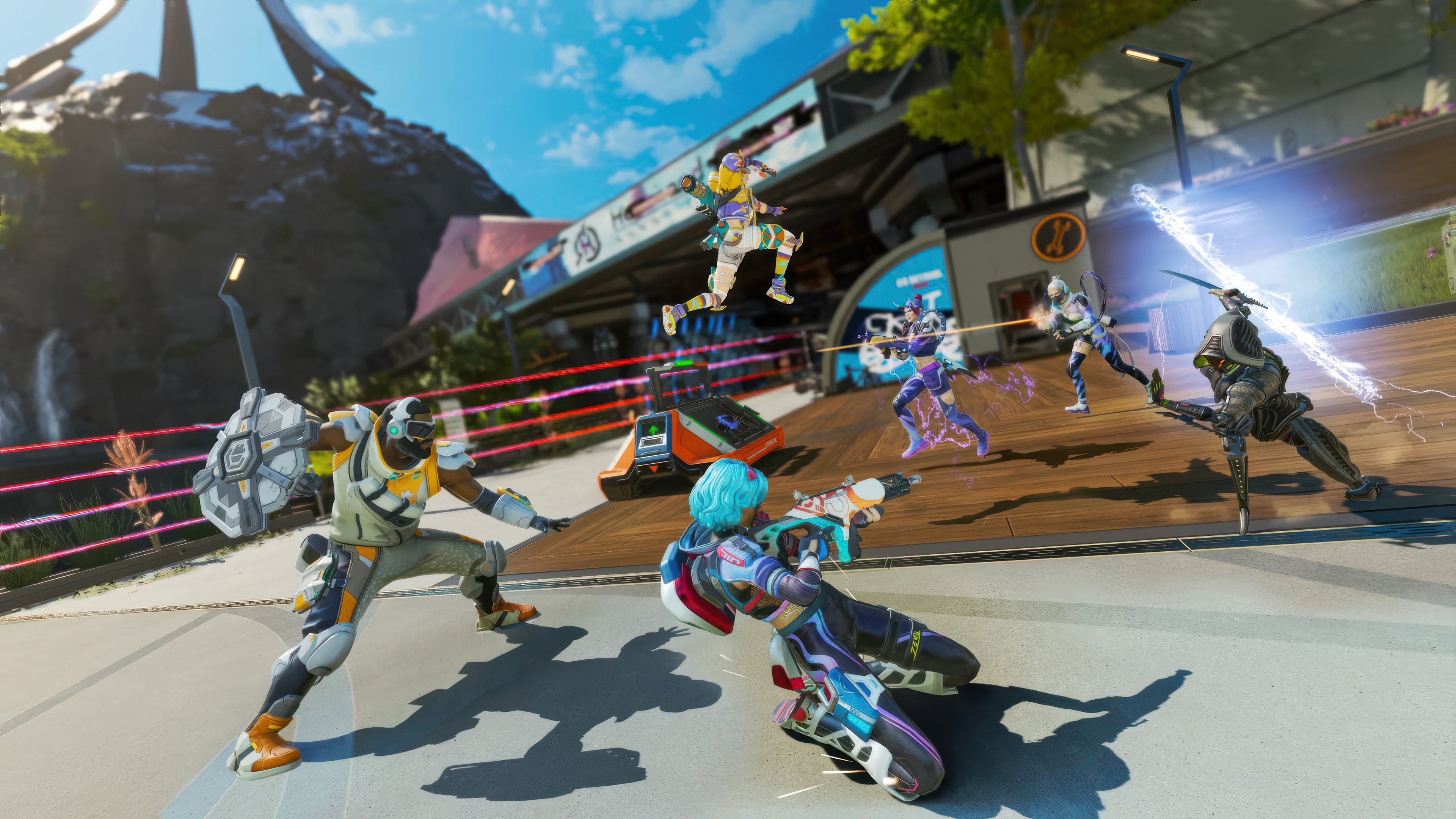 Apex Legends characters in a battle HD Wallpaper