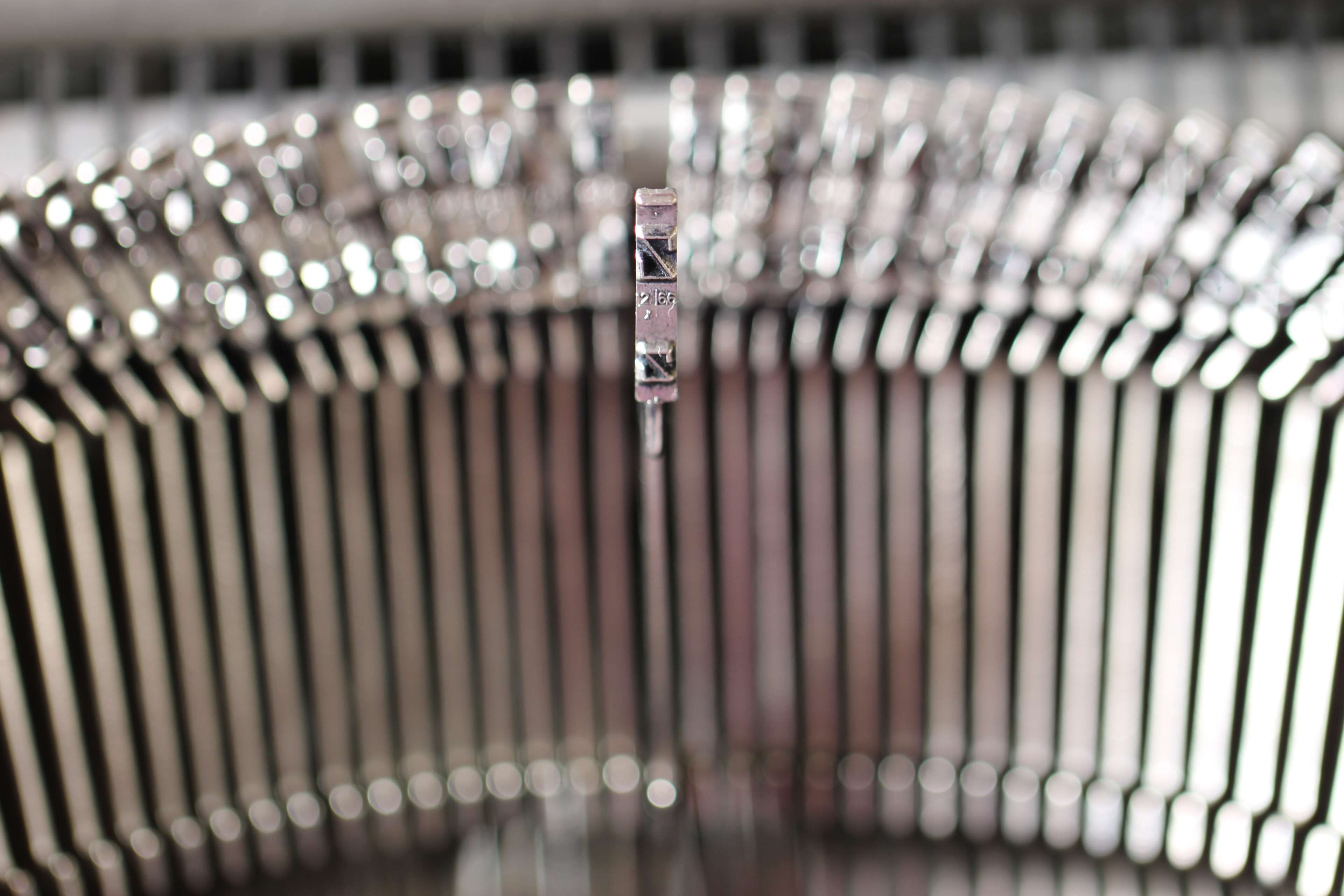 Close up of a vintage typewriter letter 'Z' 4K HD Wallpaper