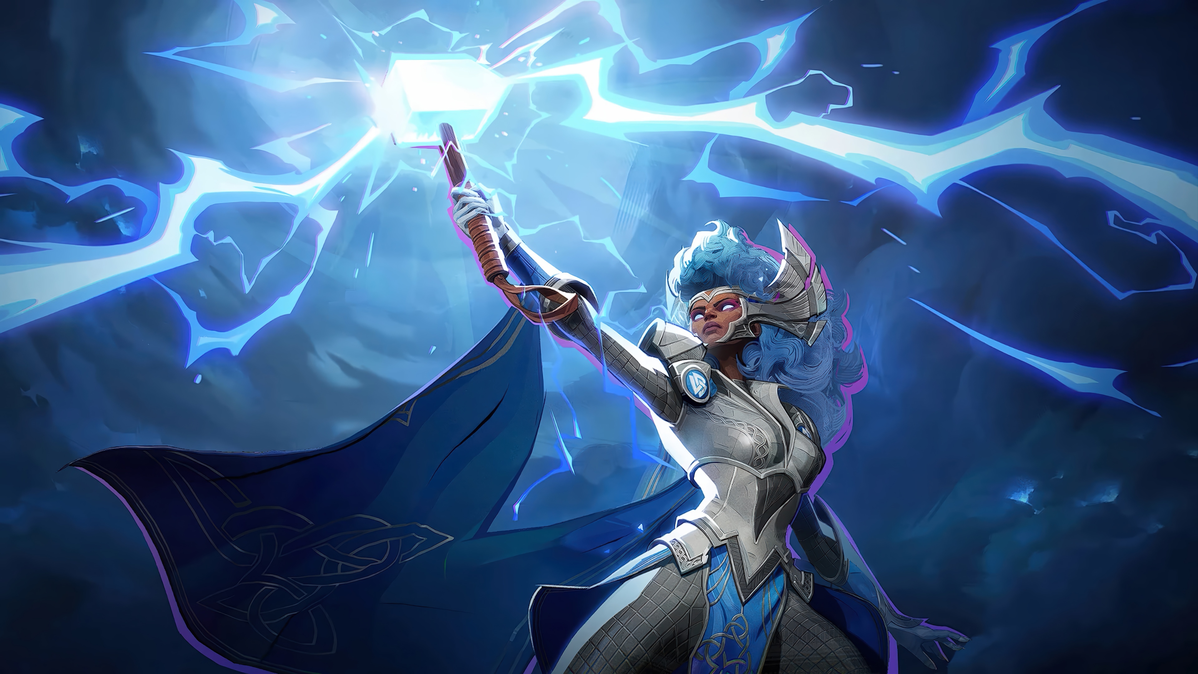Storm from Marvel Rivals summoning lightning HD Wallpaper