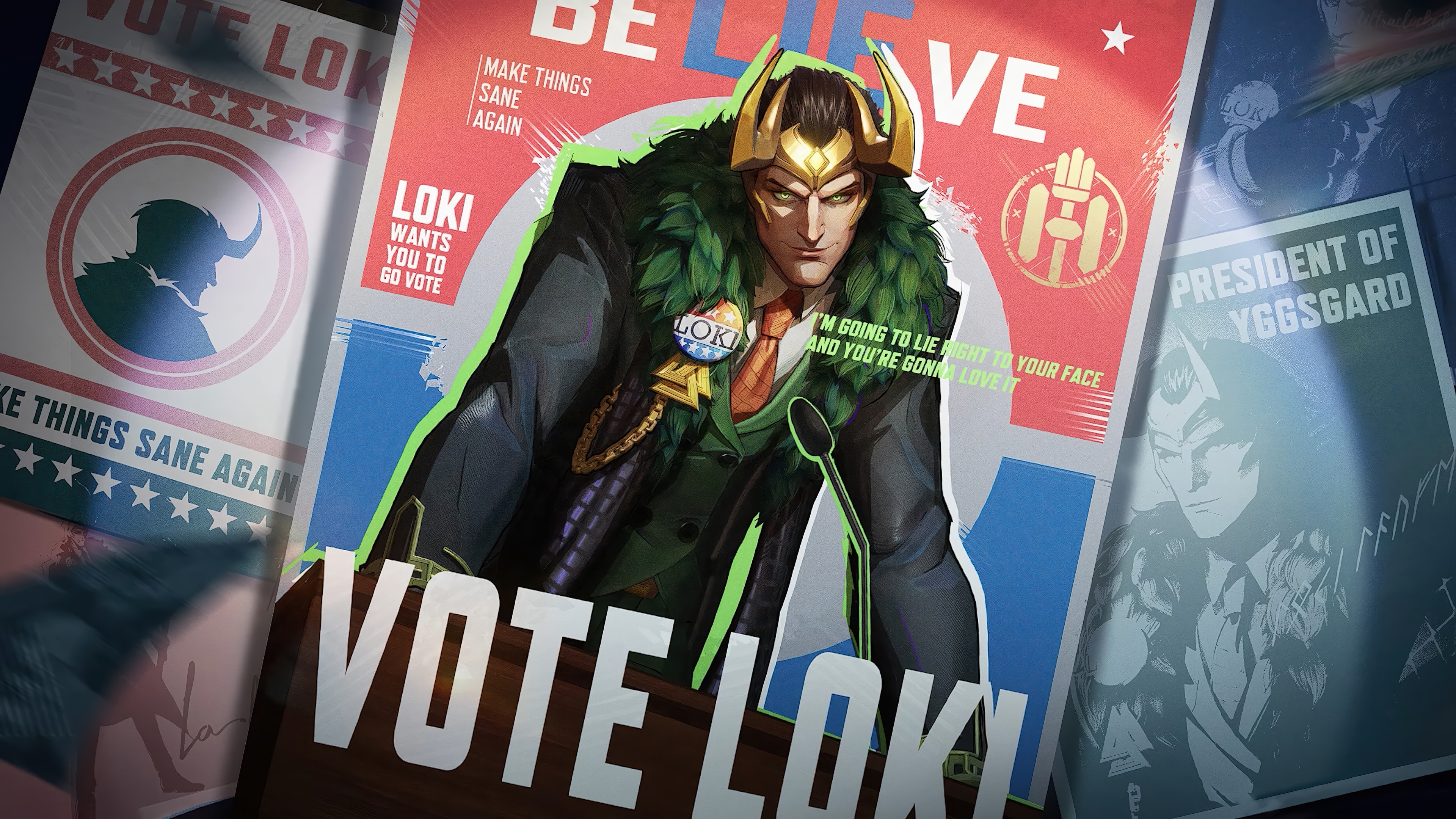 Loki campaign posters for Marvel Rivals 4K HD Wallpaper