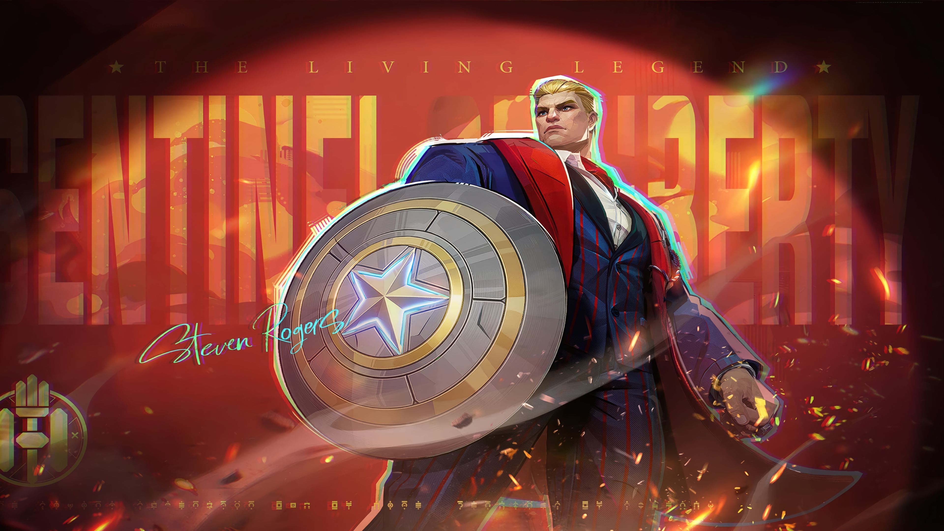 Steven Rogers Sentinel of Liberty 4K HD Wallpaper