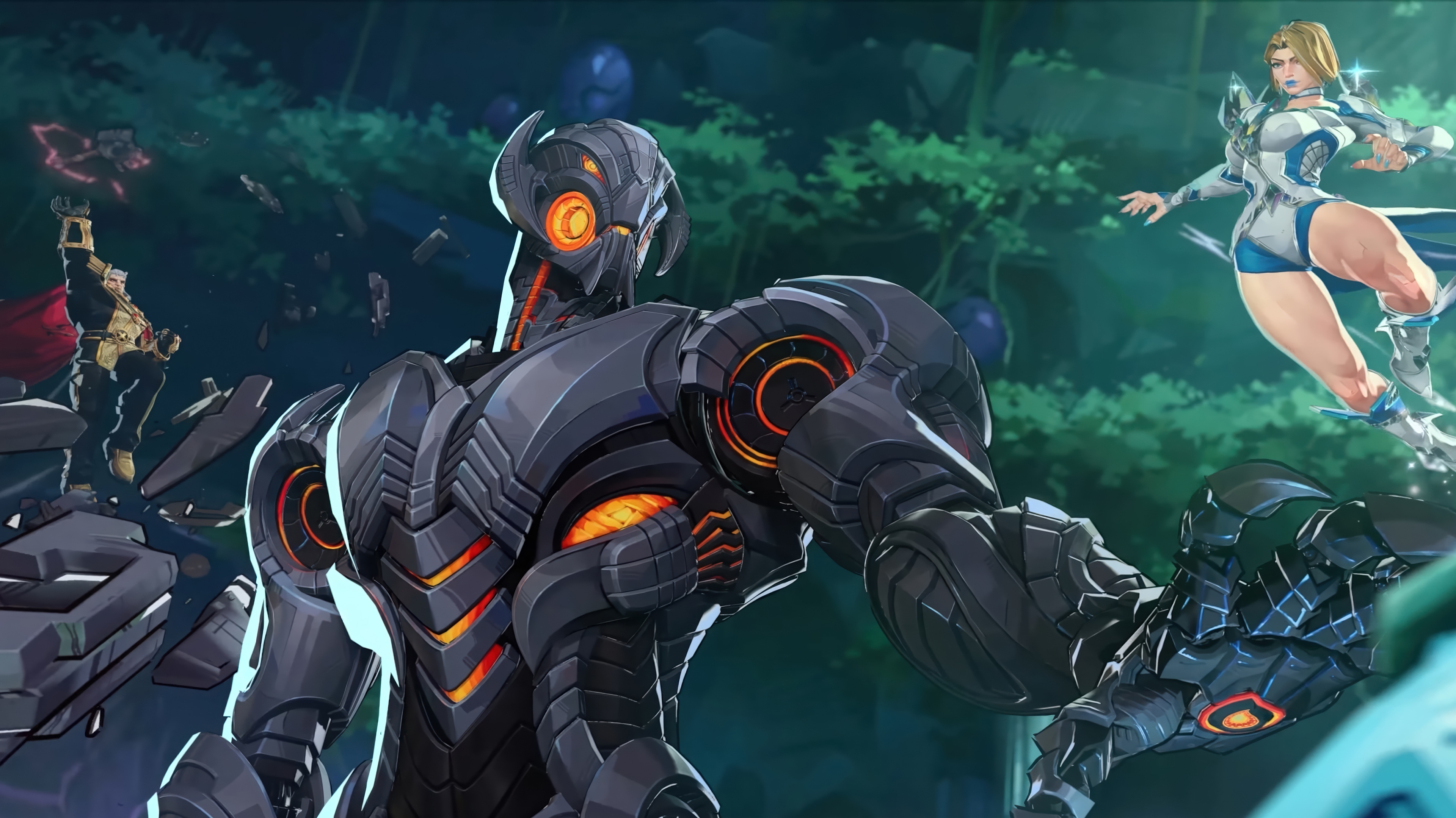 Ultron, Emma Frost, and Magneto in Marvel Rivals 4K HD Wallpaper