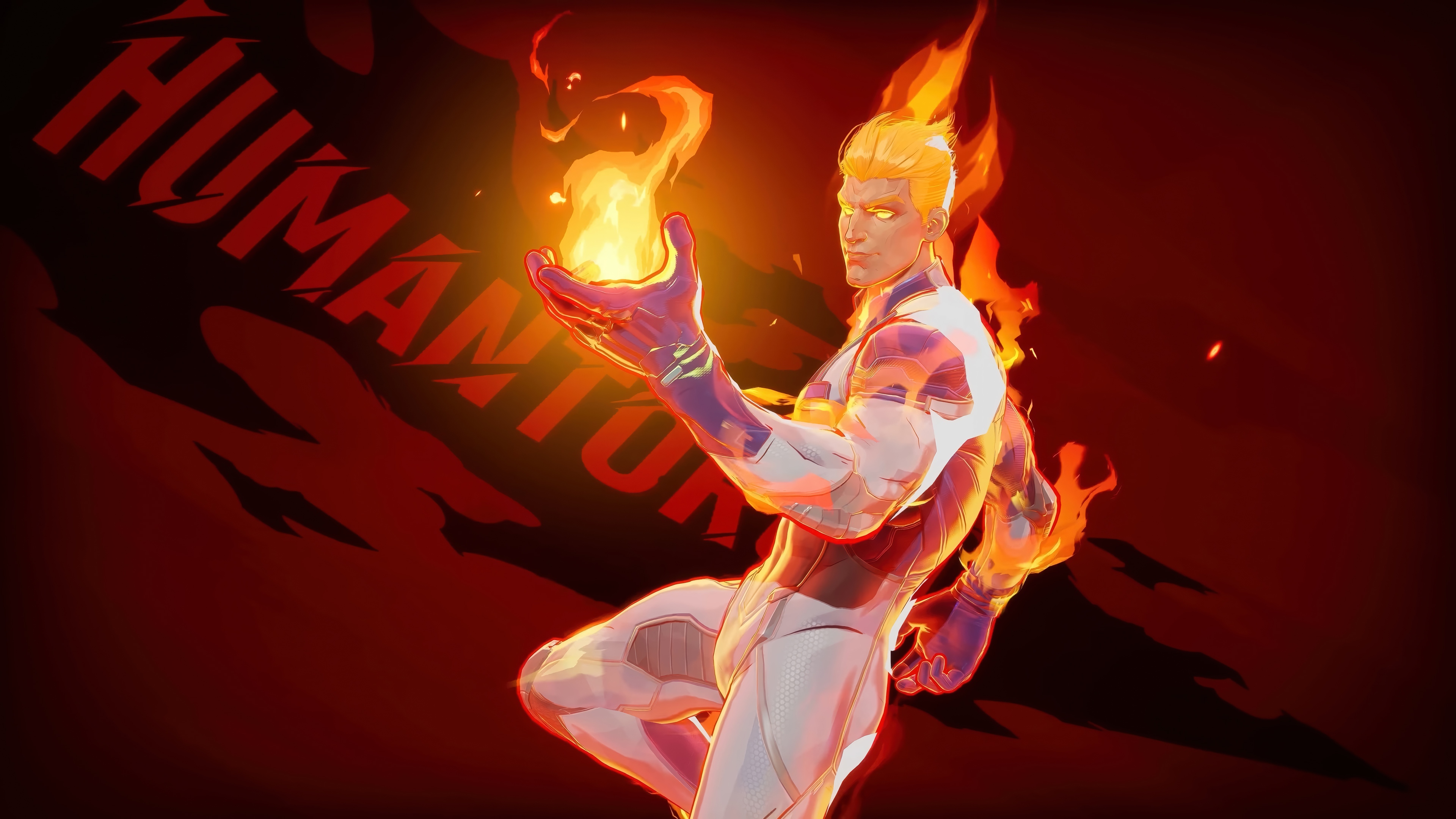 Human Torch in Marvel Rivals 4K HD Wallpaper