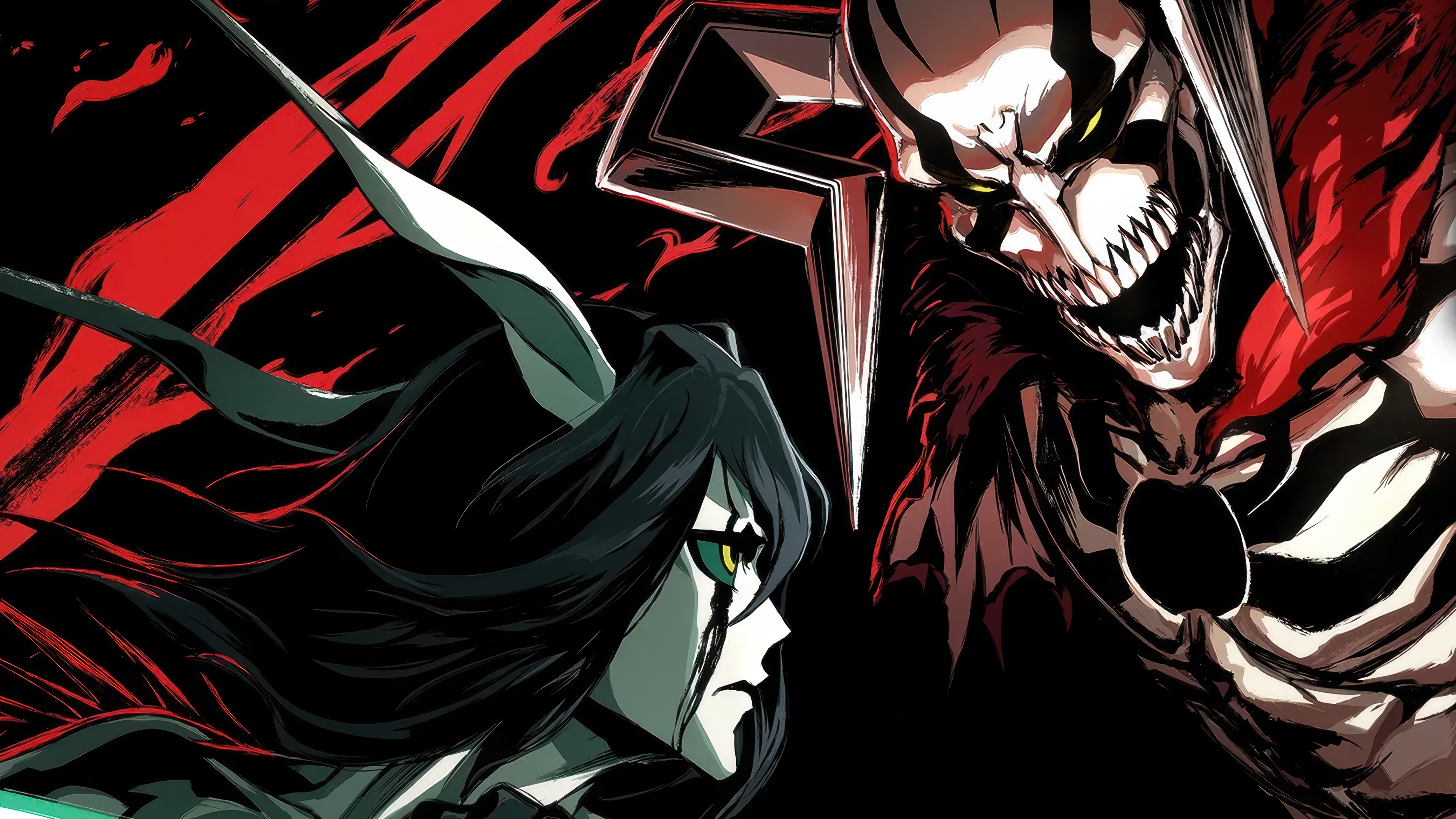 Ulquiorra Cifer and Ichigo Kurosaki in Bleach 4K HD Wallpaper