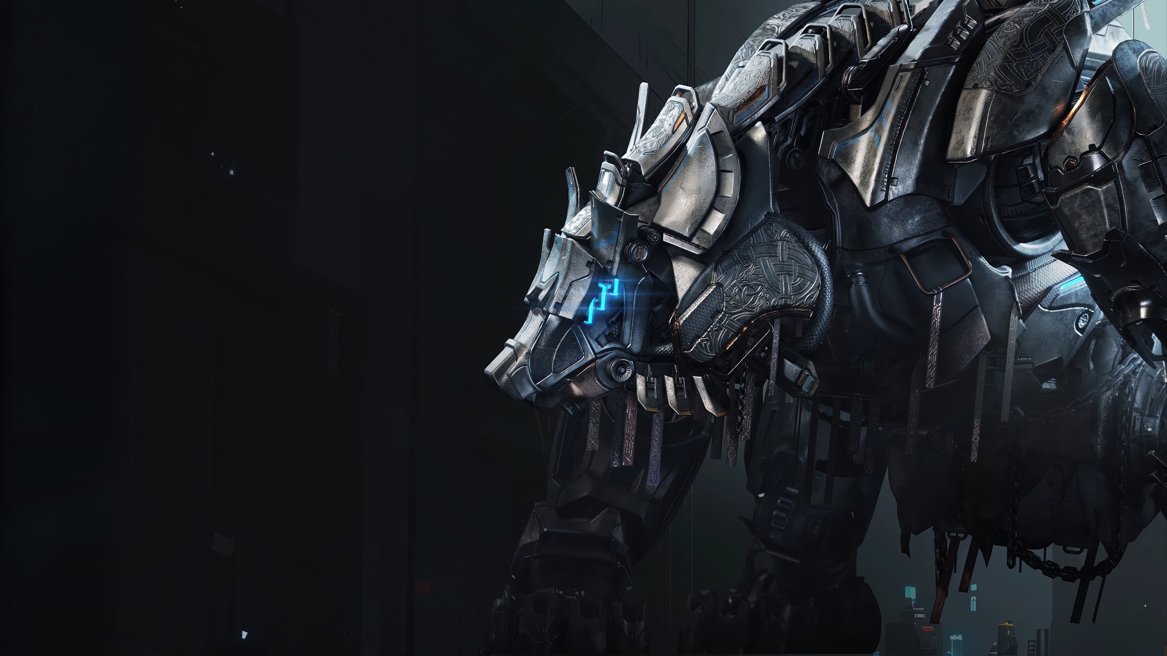 Steel Hunters Robot Bear 4K HD Wallpaper
