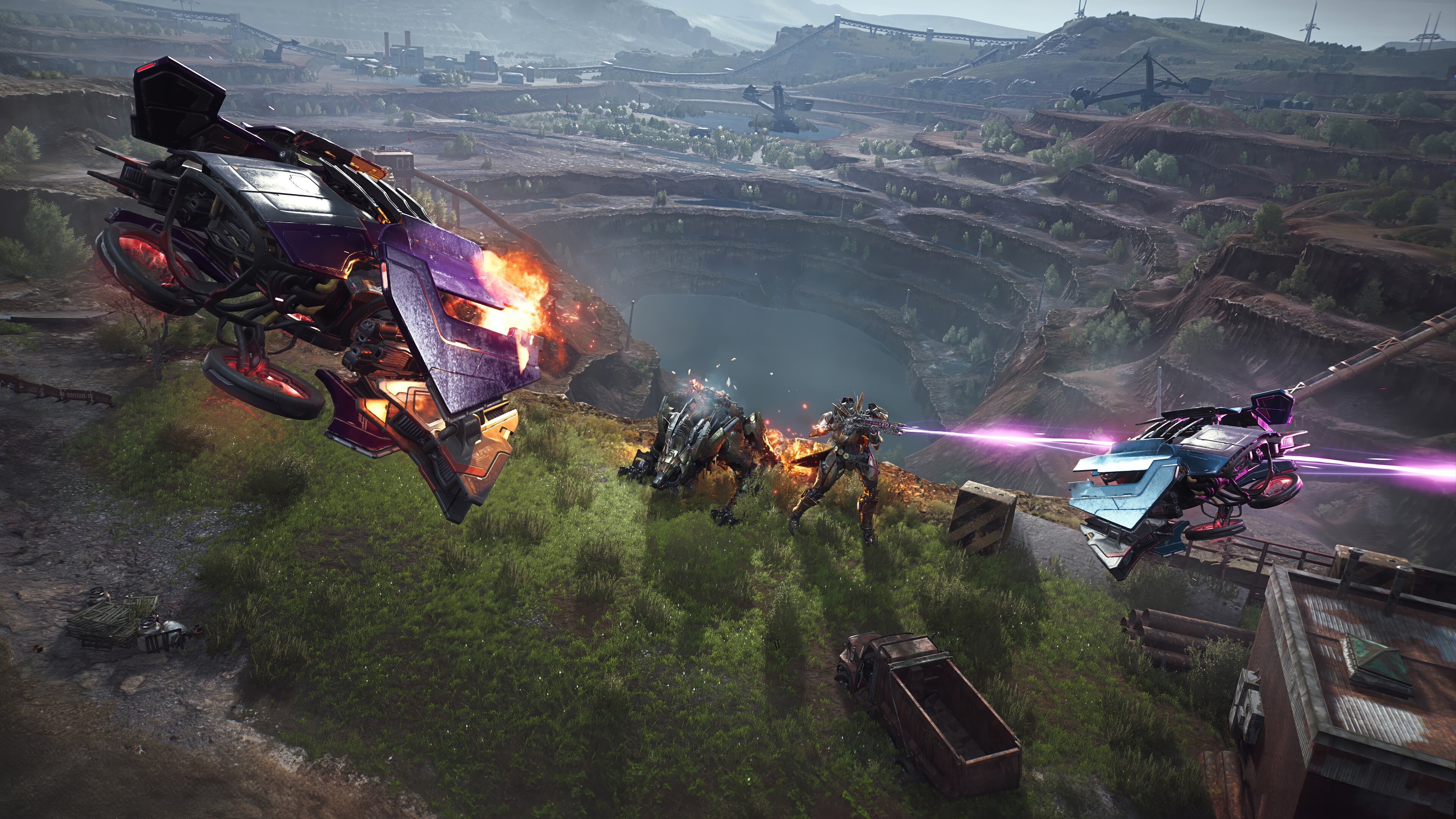 Steel Hunters 4K Video Game Combat HD Wallpaper