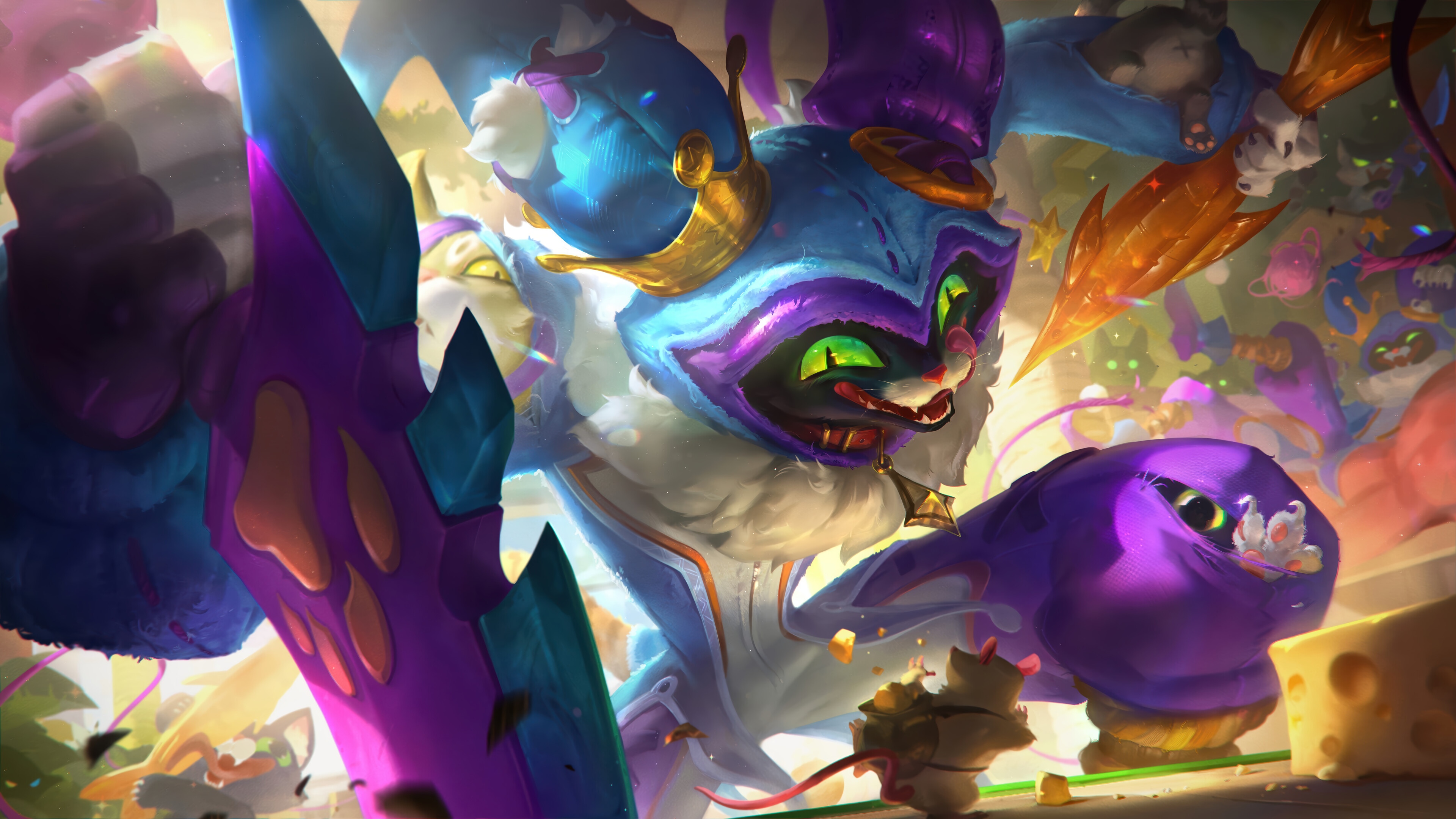 Shaco April Fools Splash Art 4K HD Wallpaper