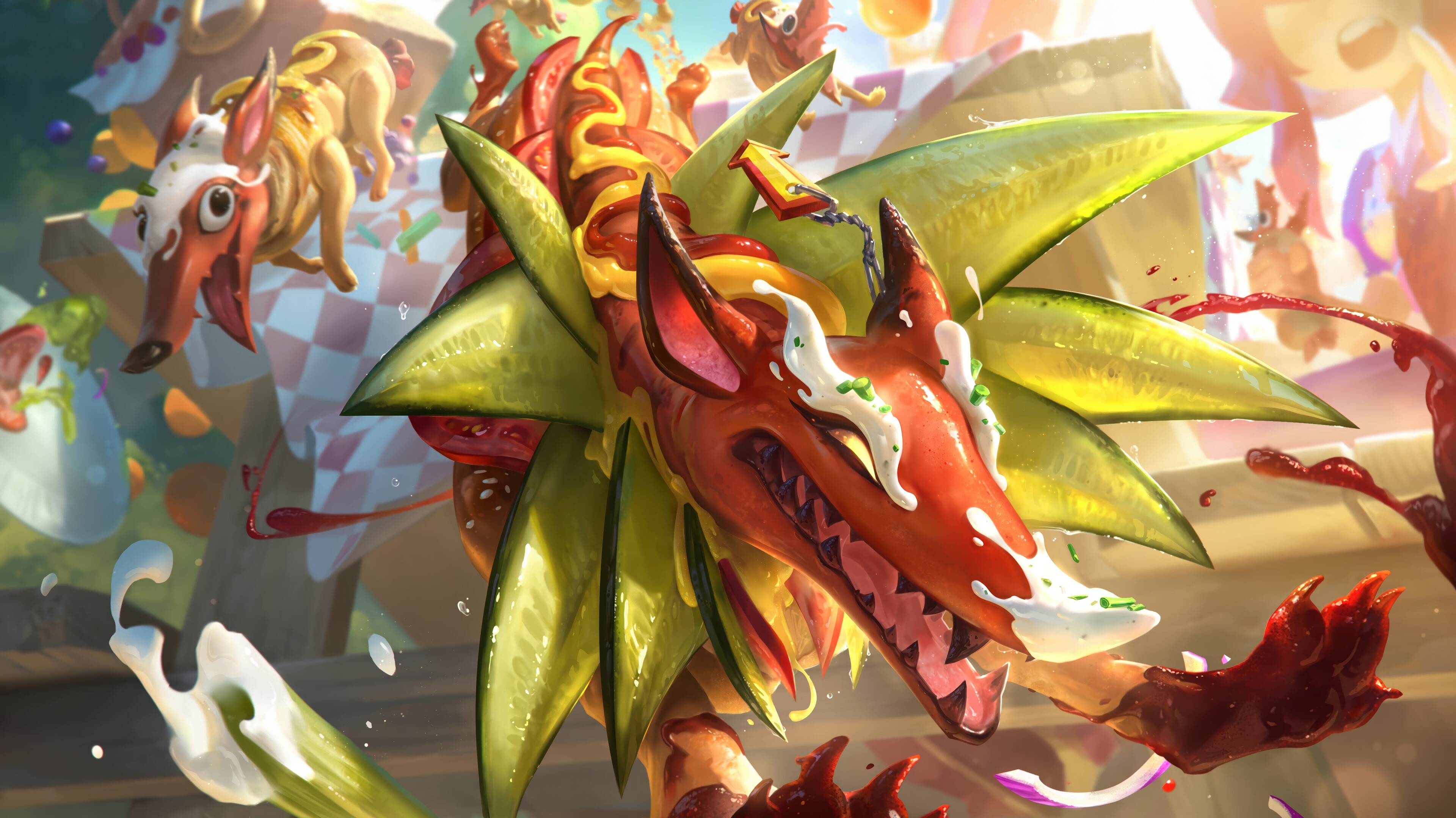 Naafiri as a Glizzy in League of Legends Splash Art 4K HD Wallpaper