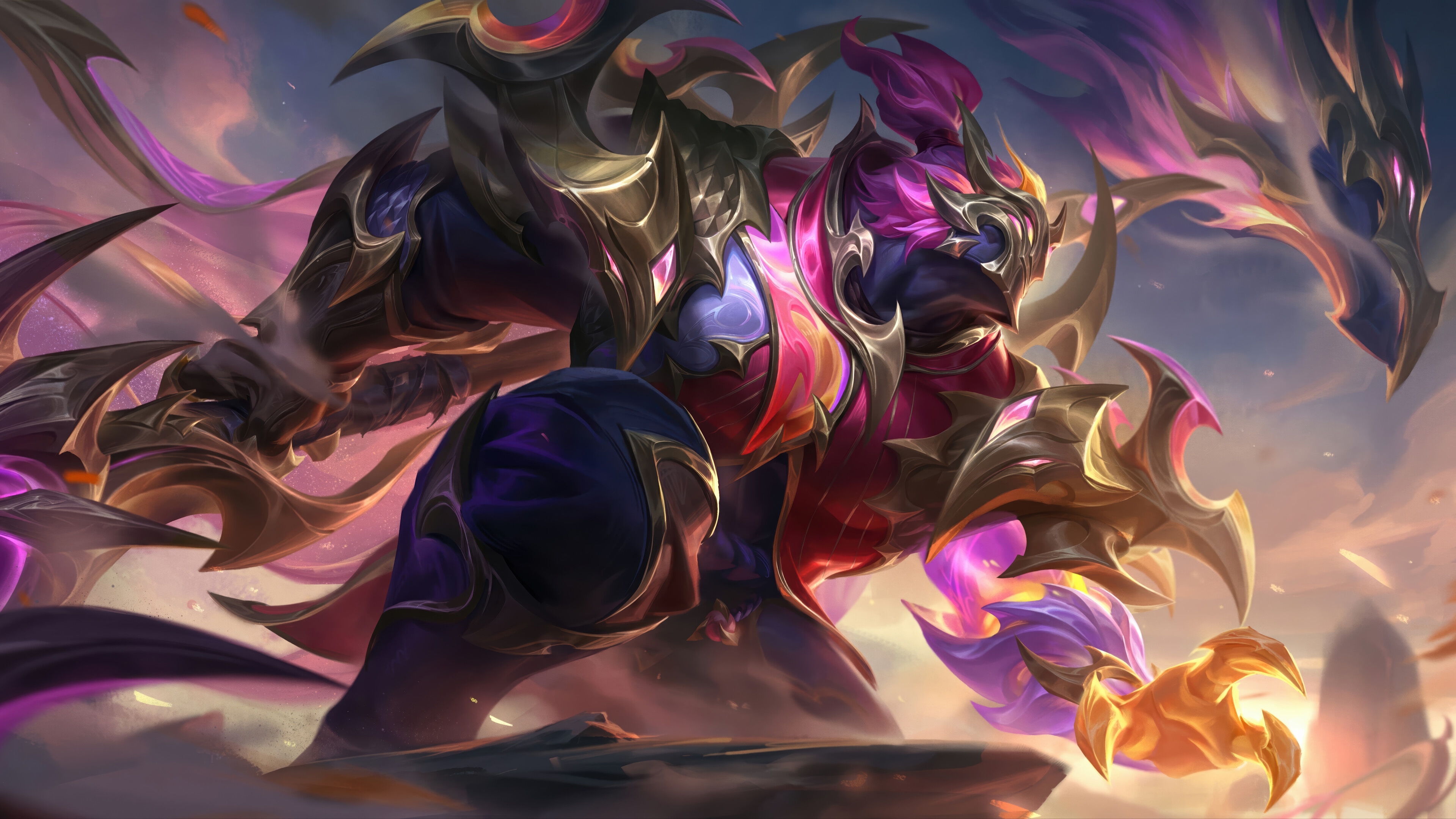 Dragonmancer Jax in League of Legends Splash Art 4K HD Wallpaper