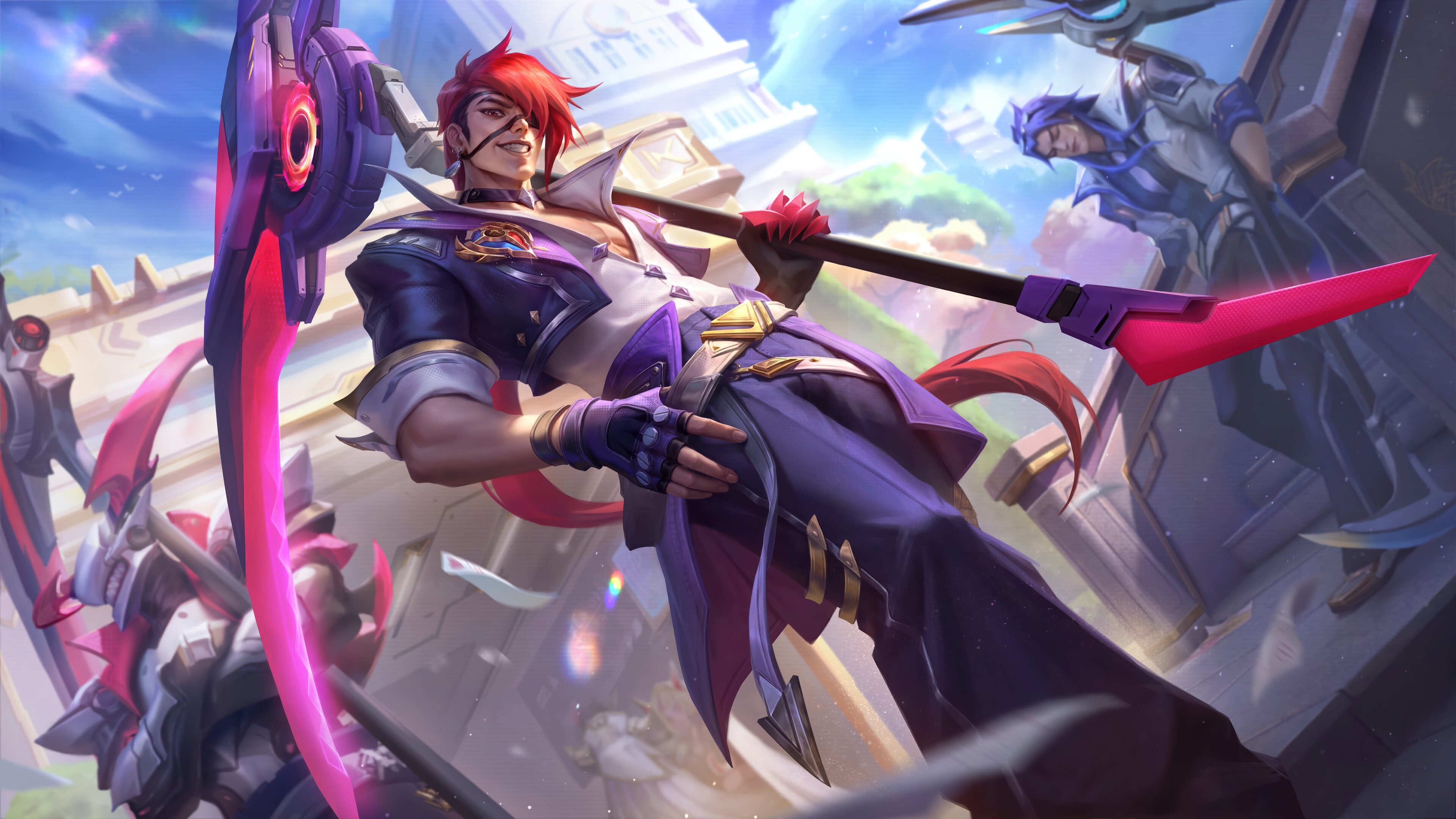 Battle Academia Kayn League of Legends Splash Art 4K HD Wallpaper