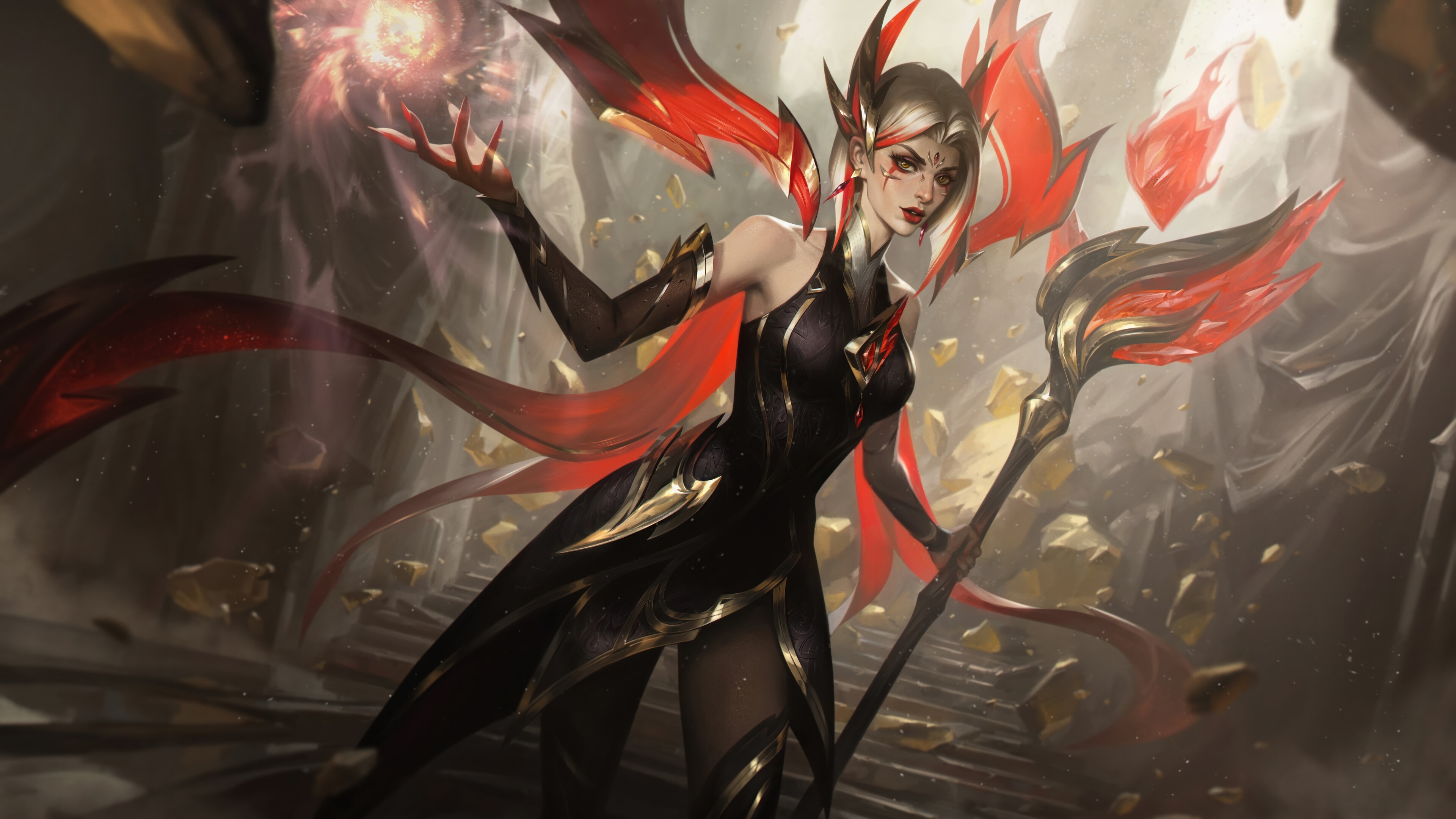 LeBlanc from League of Legends Splash Art 4K HD Wallpaper