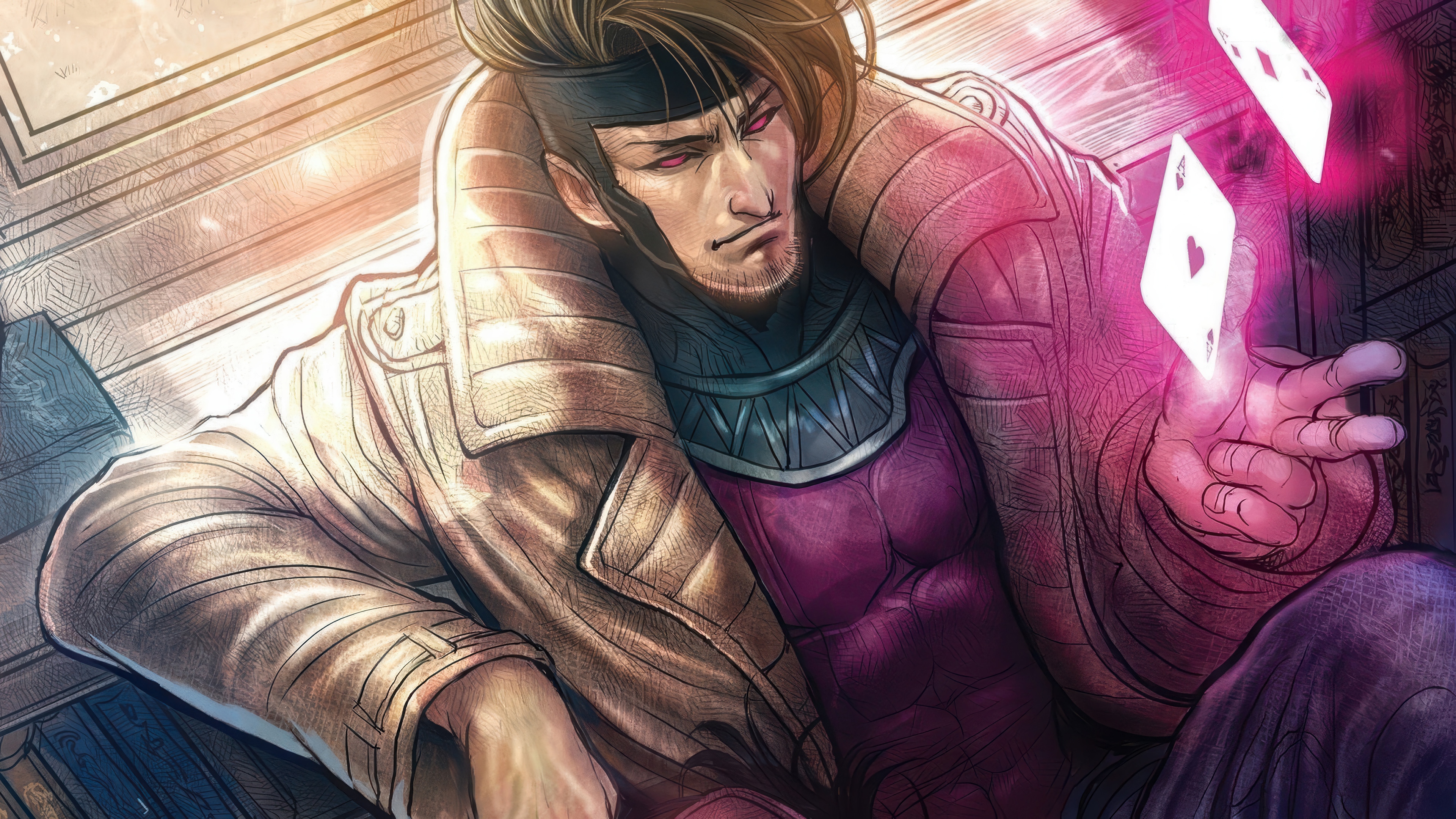 Gambit from Marvel Comics 4K HD Wallpaper