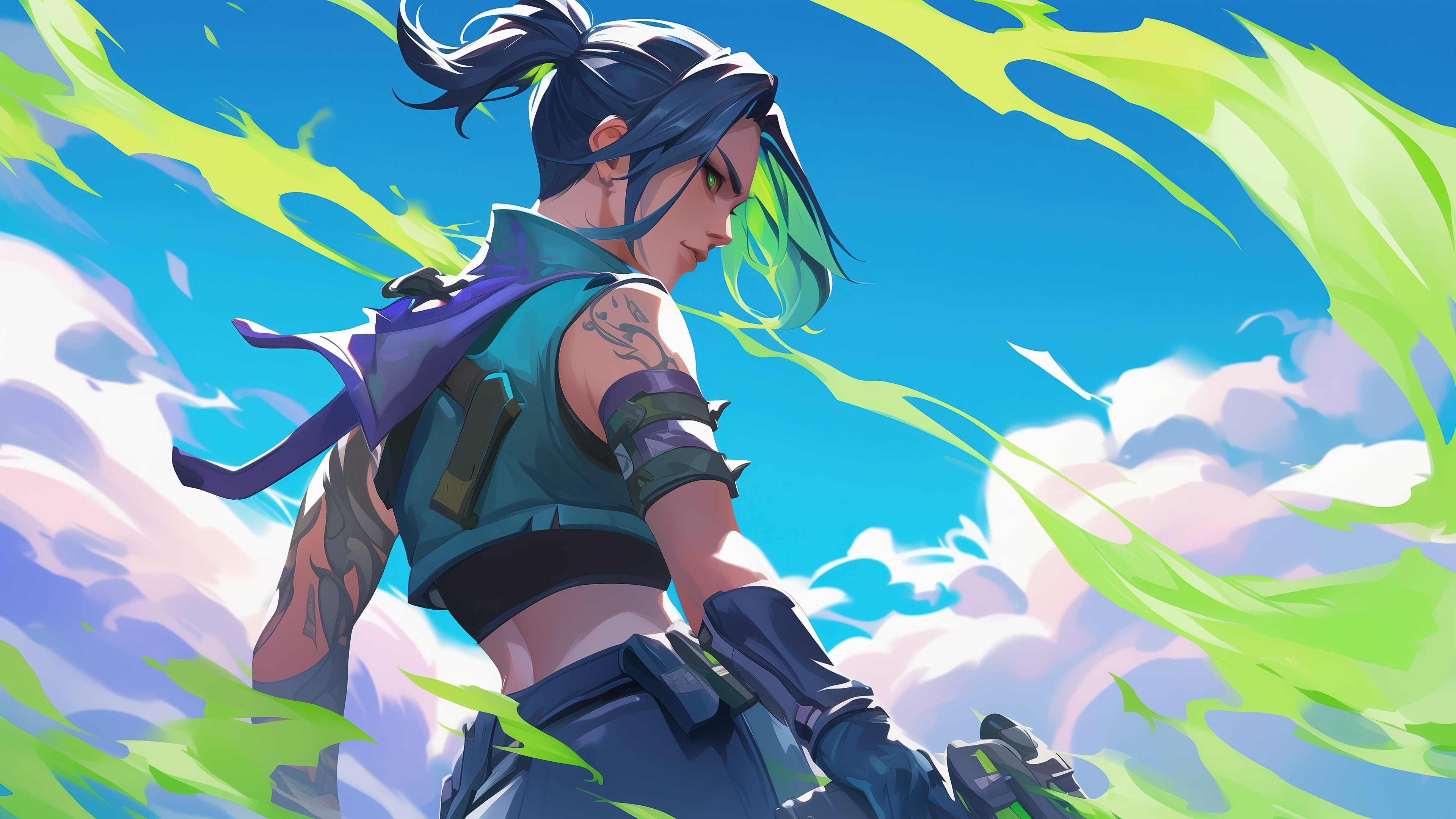 Jett from Valorant in 4K HD Wallpaper