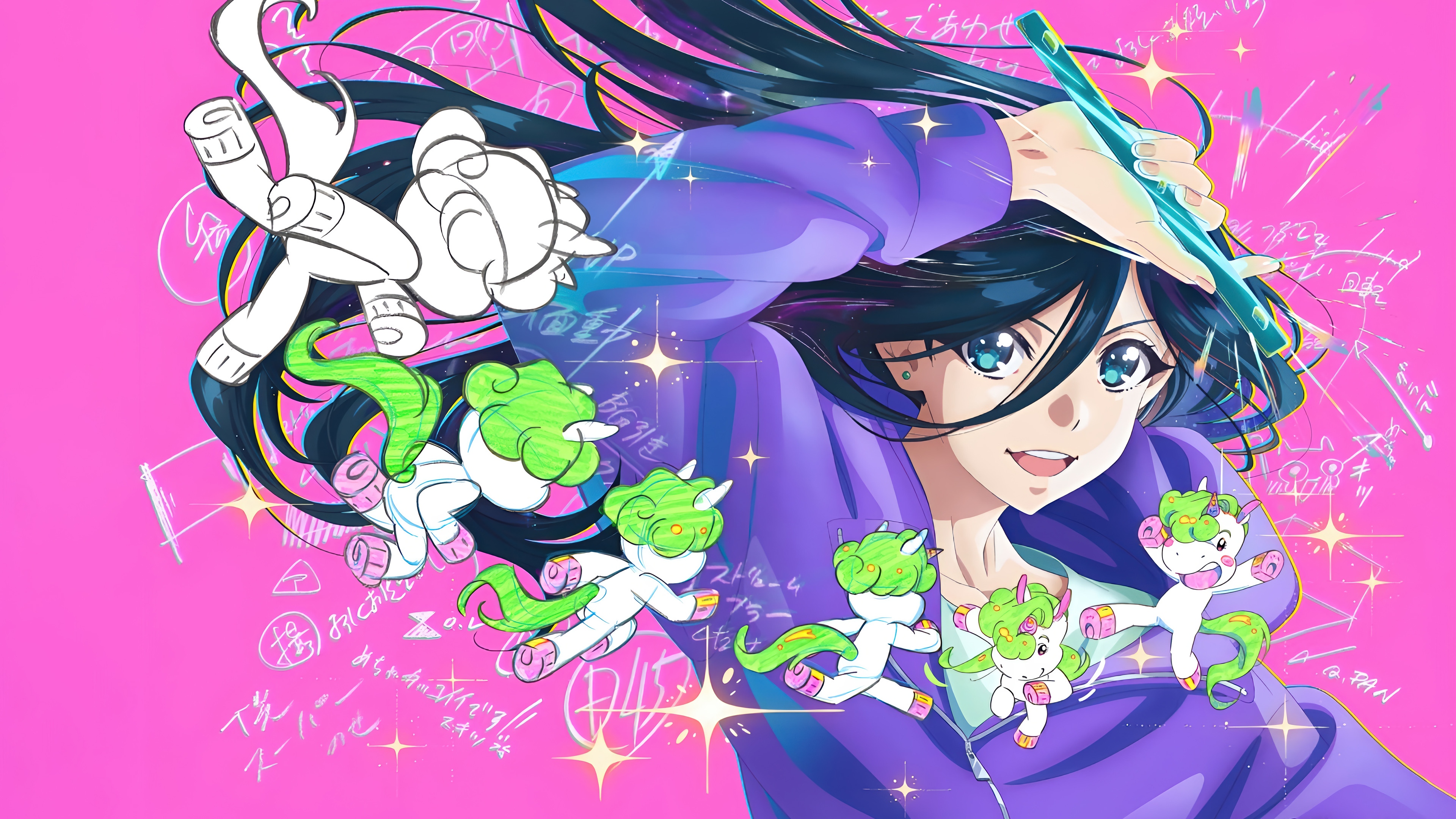 Zenshu Anime: Natsuko Hirose and Unio 4K HD Wallpaper