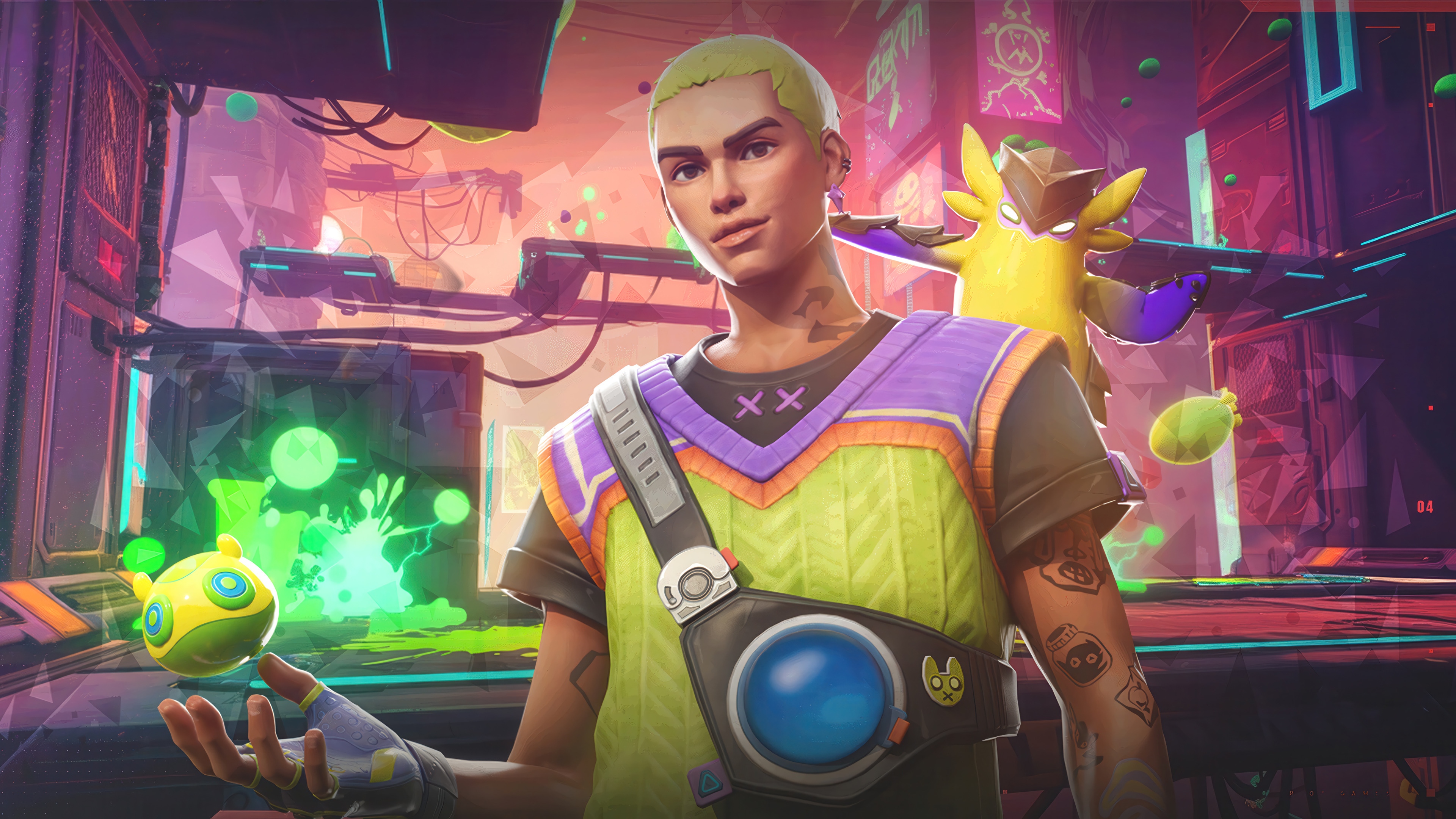 Gekko from Valorant 4K HD Wallpaper