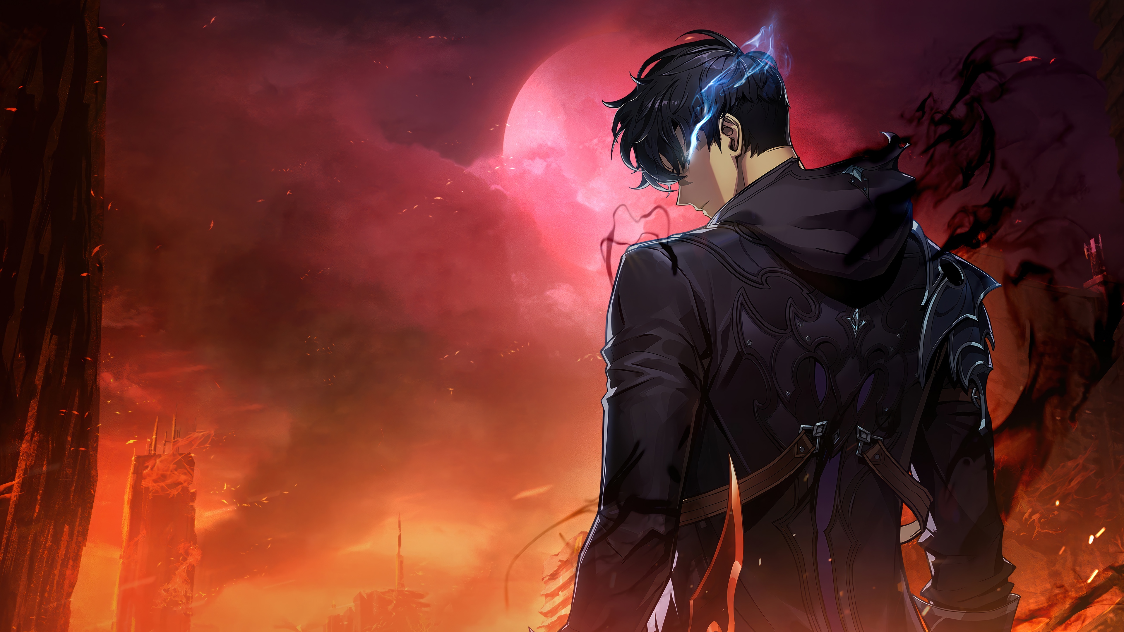 Sung Jin-Woo in Solo Leveling: ARISE 4K HD Wallpaper
