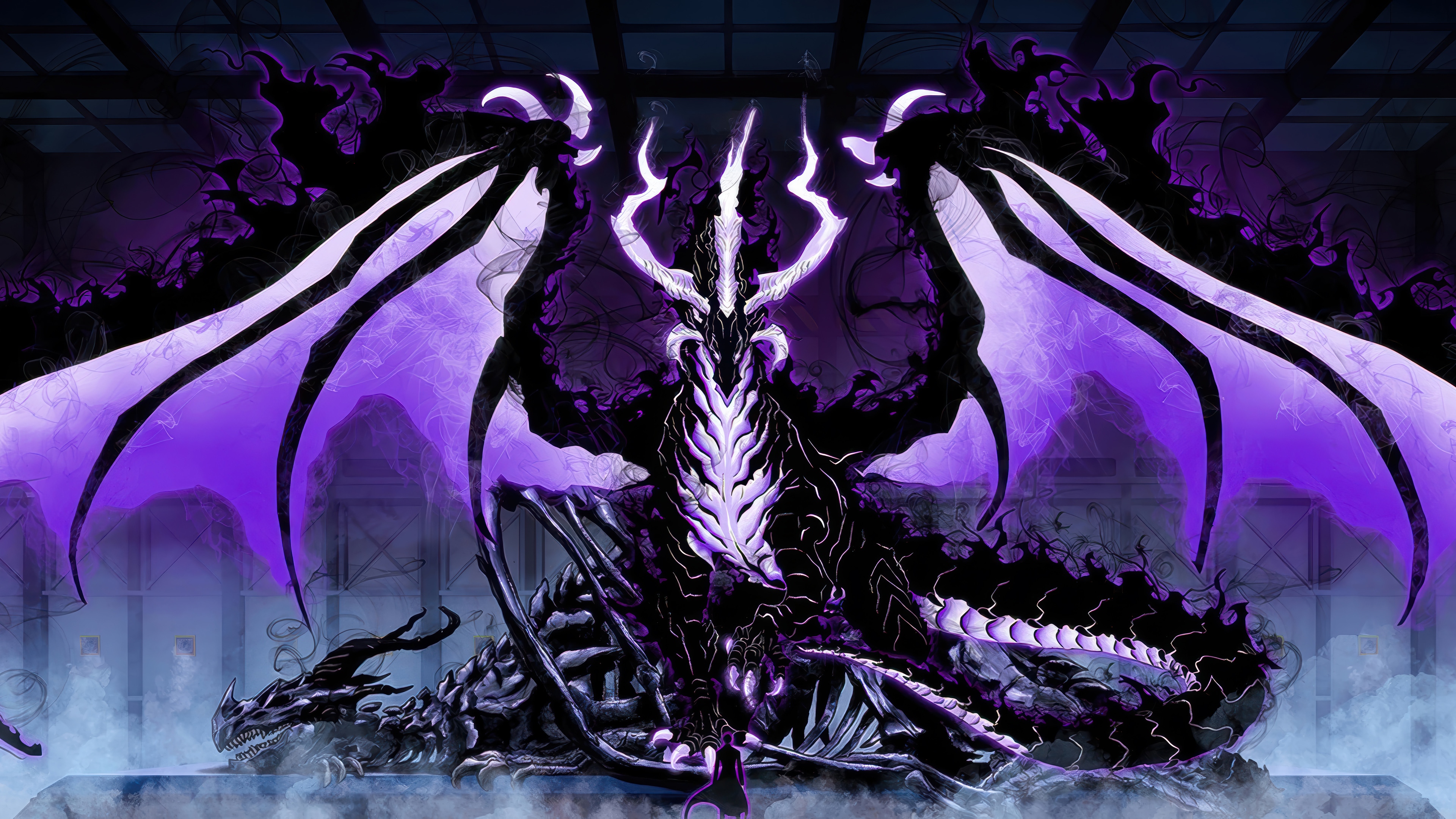 Solo Leveling Dragon 4K HD Wallpaper