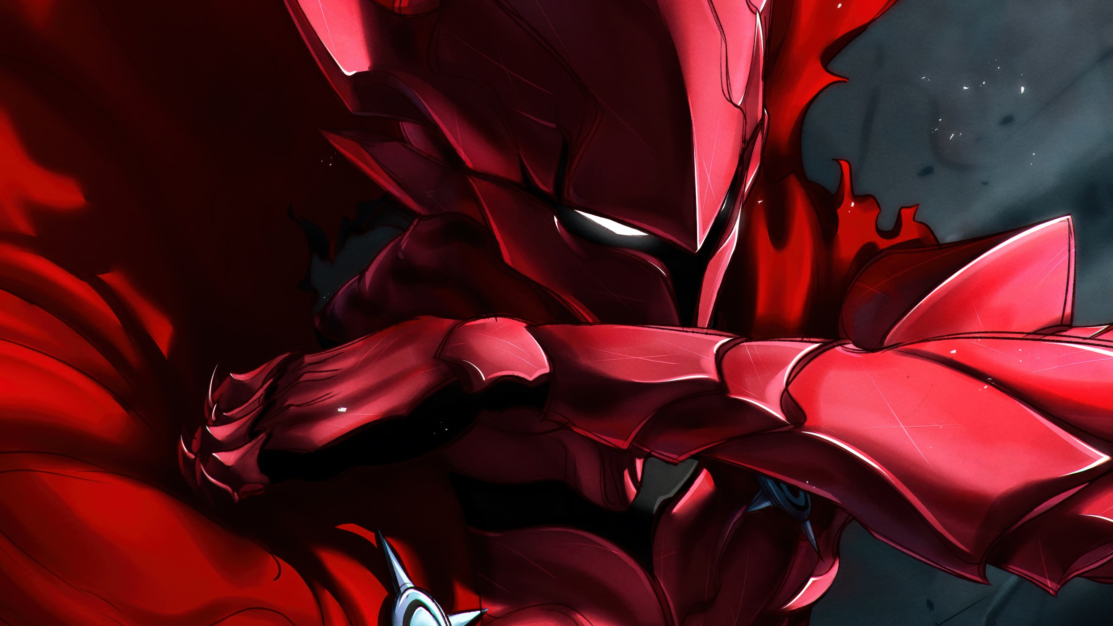 Igris in Red Armor from Solo Leveling 4K HD Wallpaper