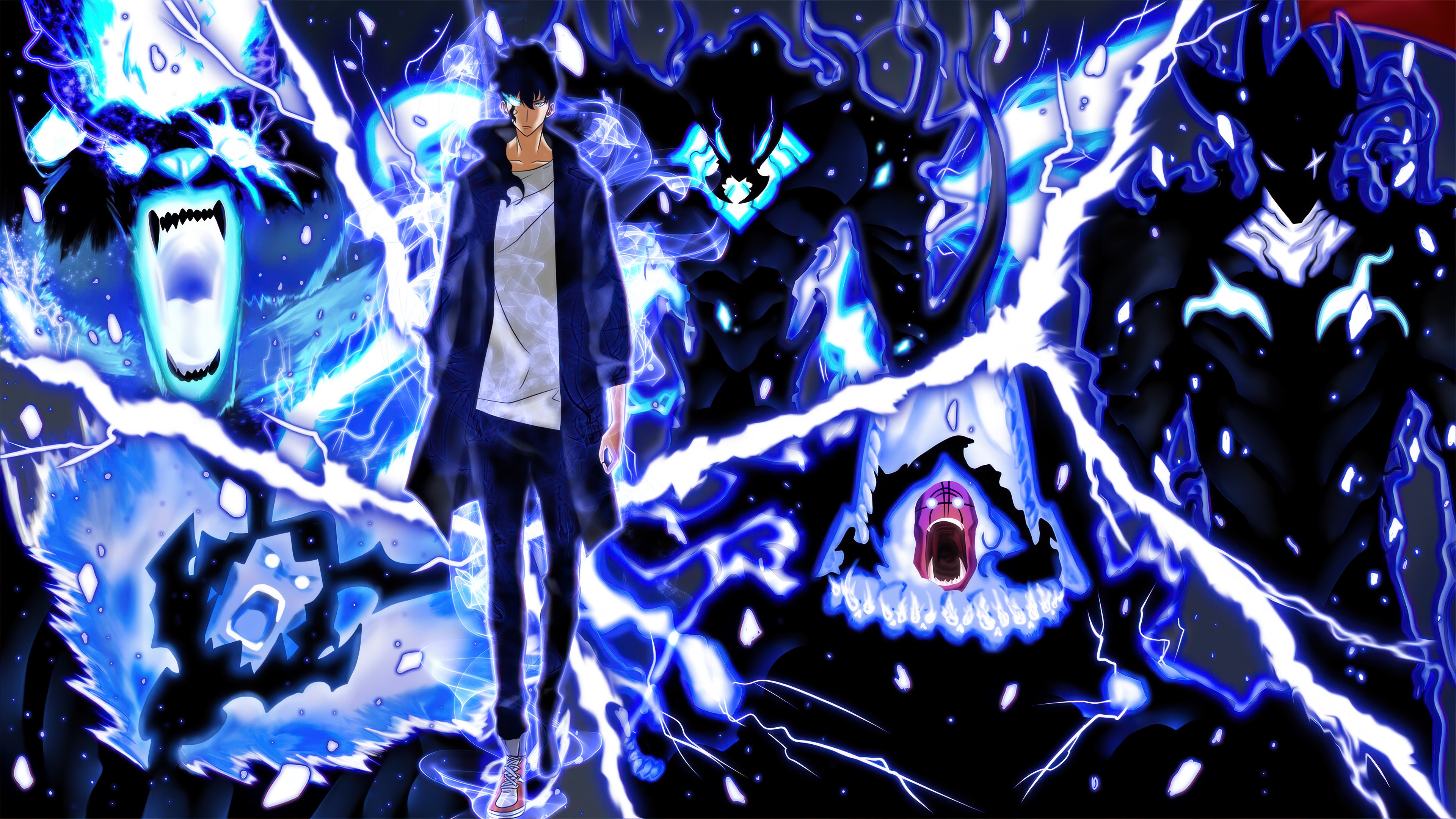 Sung Jin-Woo and Shadow Army 4K HD Wallpaper