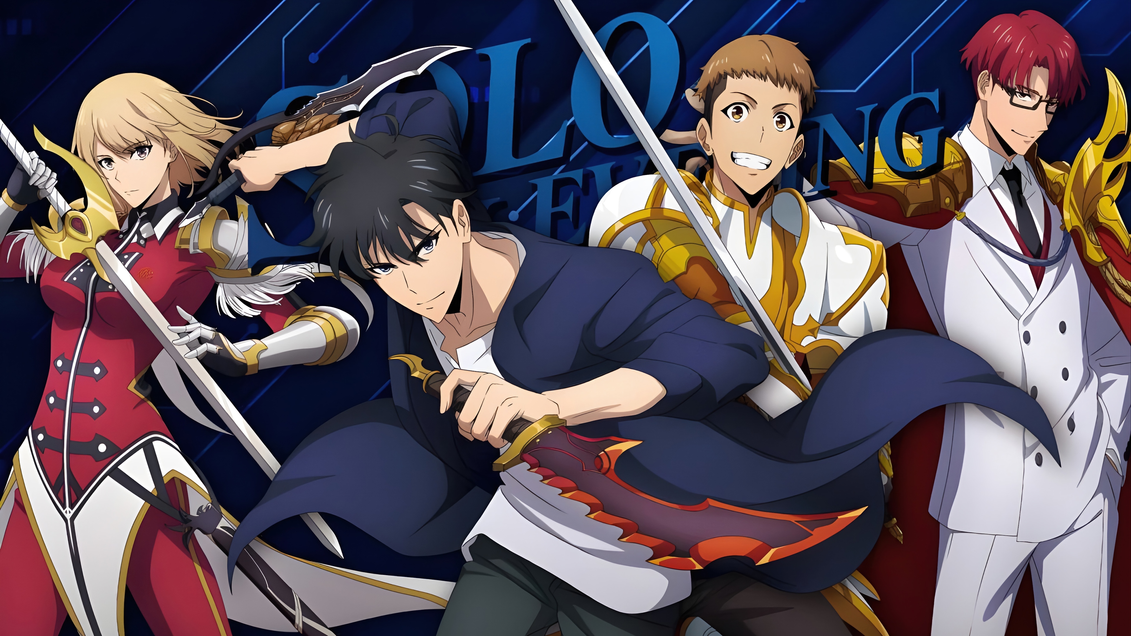 Solo Leveling Anime Characters 4K HD Wallpaper