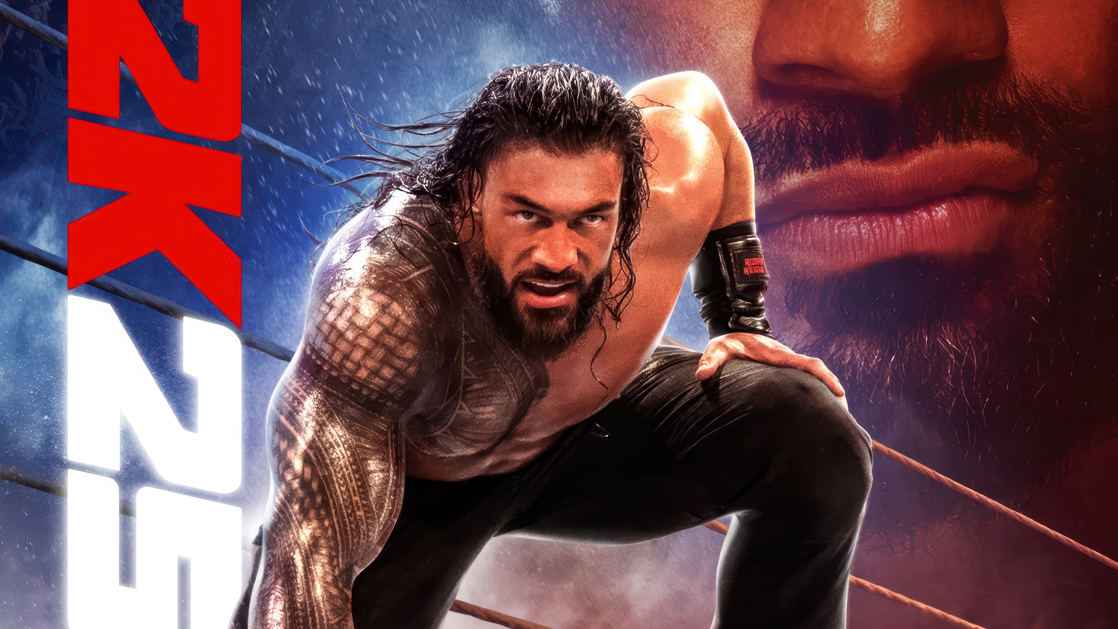 WWE 2K25 Roman Reigns 4K HD Wallpaper