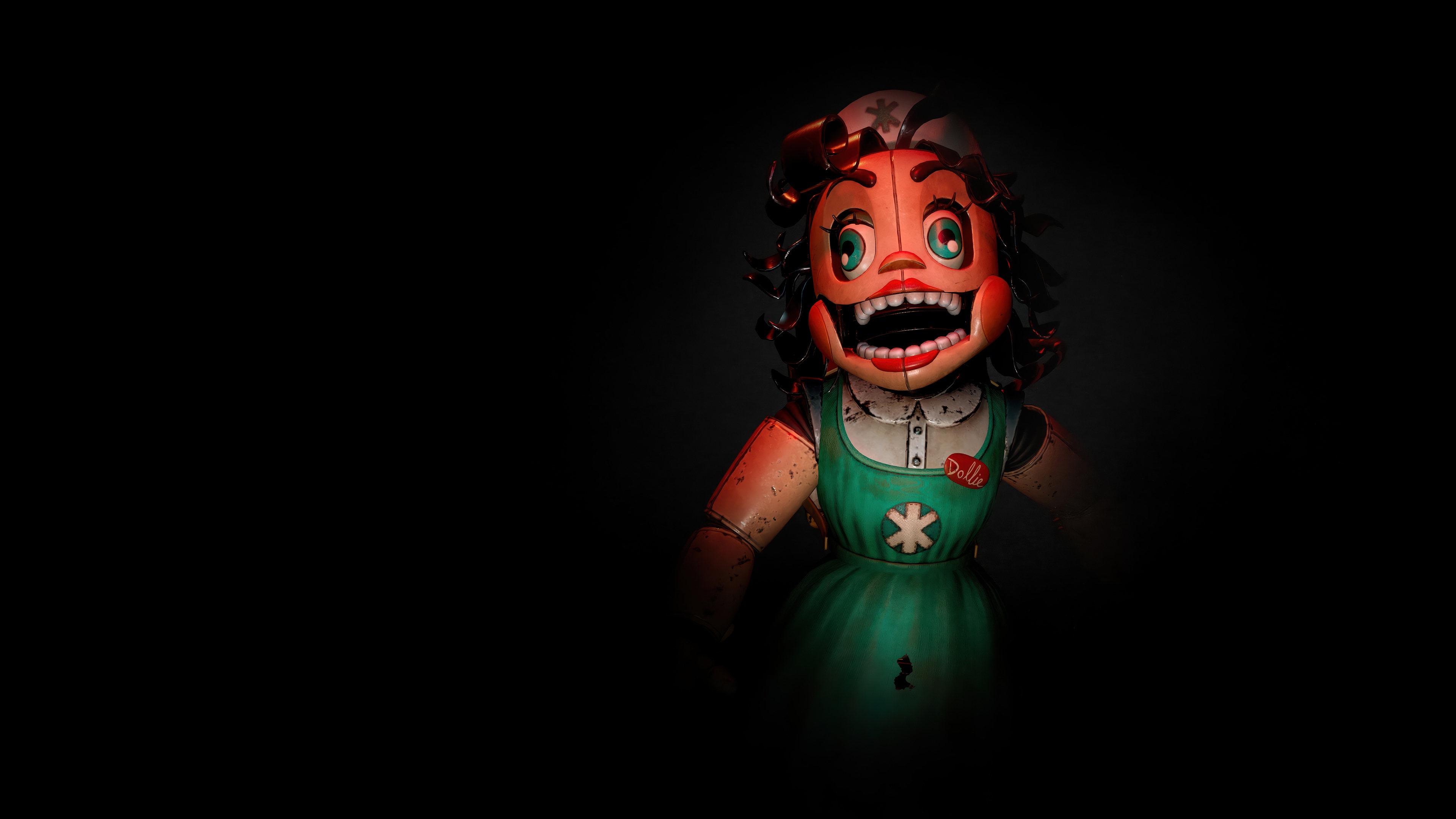 FNAF 4K Doll Character HD Wallpaper