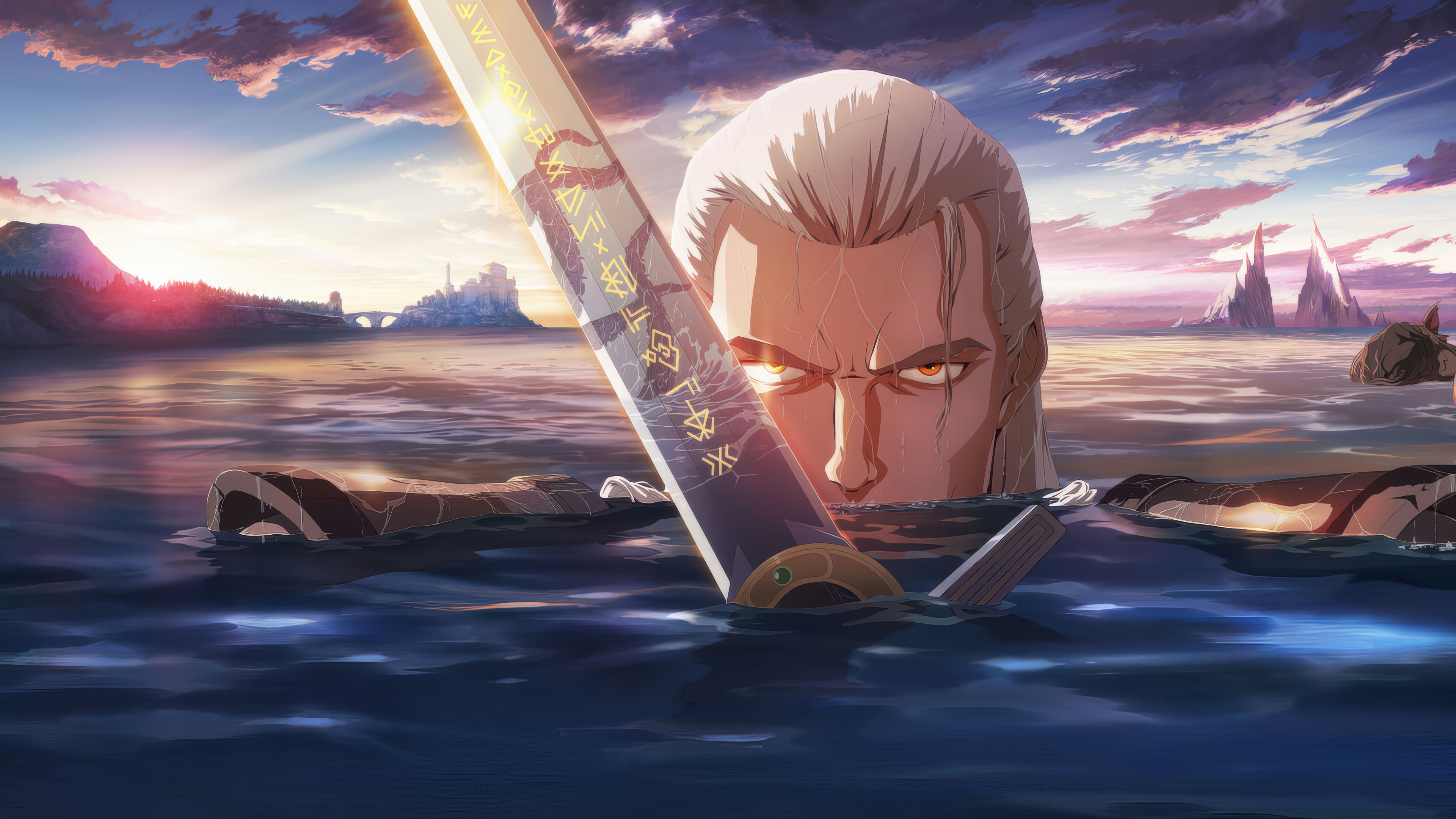 Geralt of Rivia in The Witcher: Sirens of the Deep 4K HD Wallpaper
