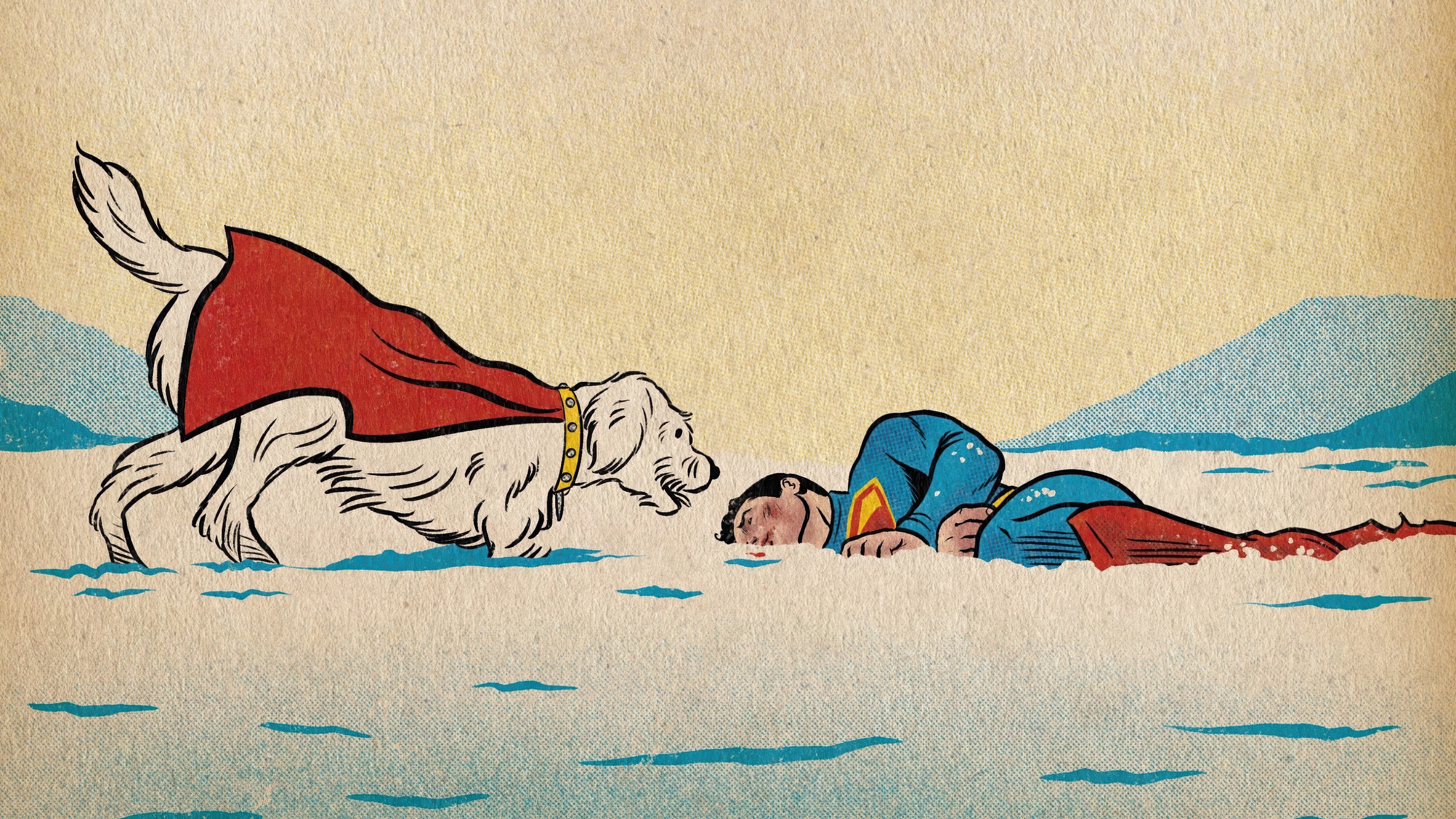 Superman and Krypto in 4K HD Wallpaper